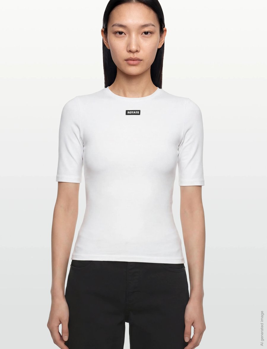 ROTATE - SHORT SLEEVE T-SHIRT - t-shirts - bright white - 3