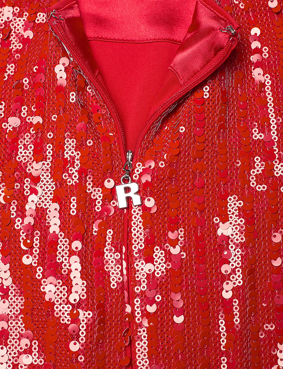 ROTATE - SEQUINS PENCIL SKIRT - sequin skirts - racing red - 2