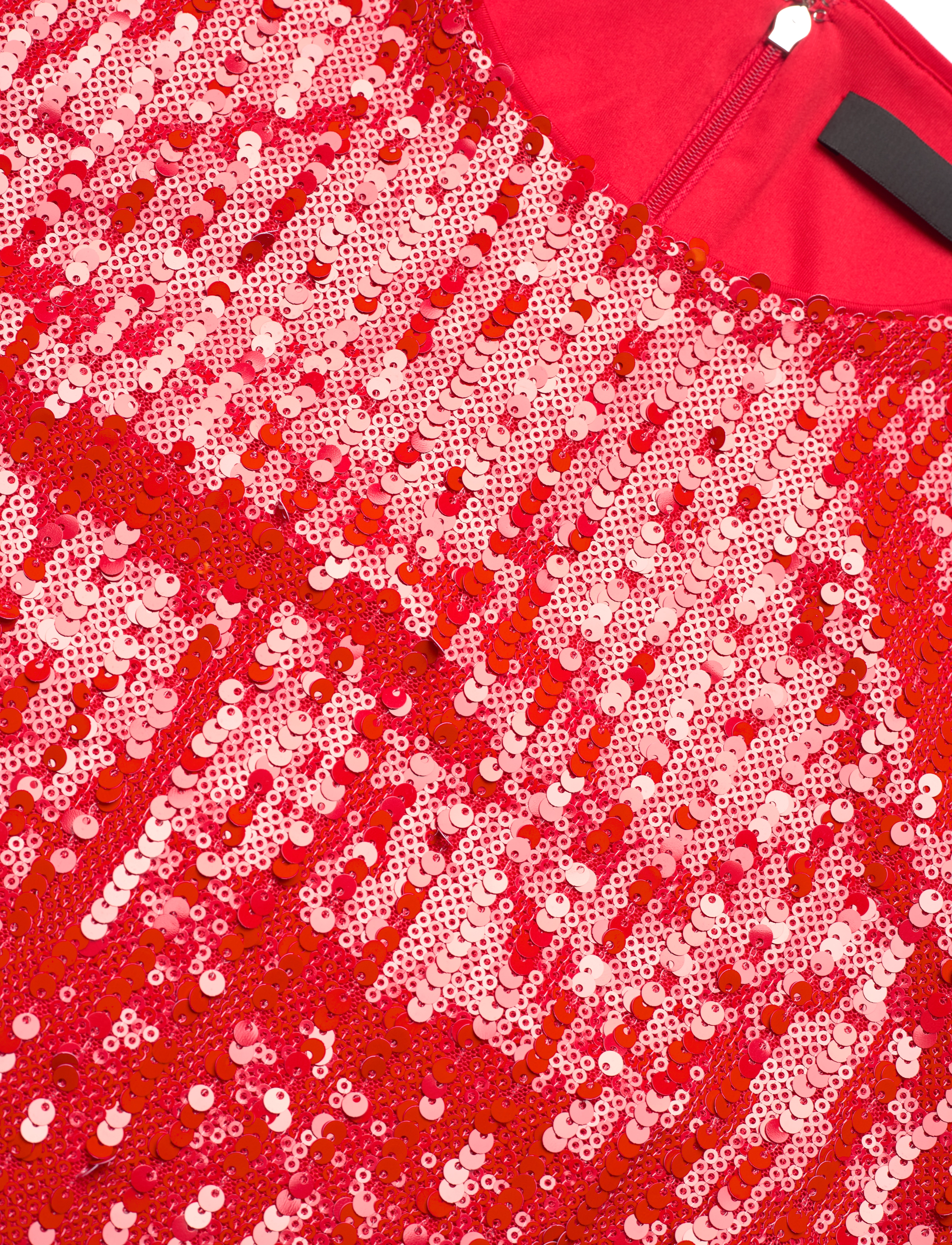 ROTATE - SEQUINS LS MINI DRESS - racing red - 2