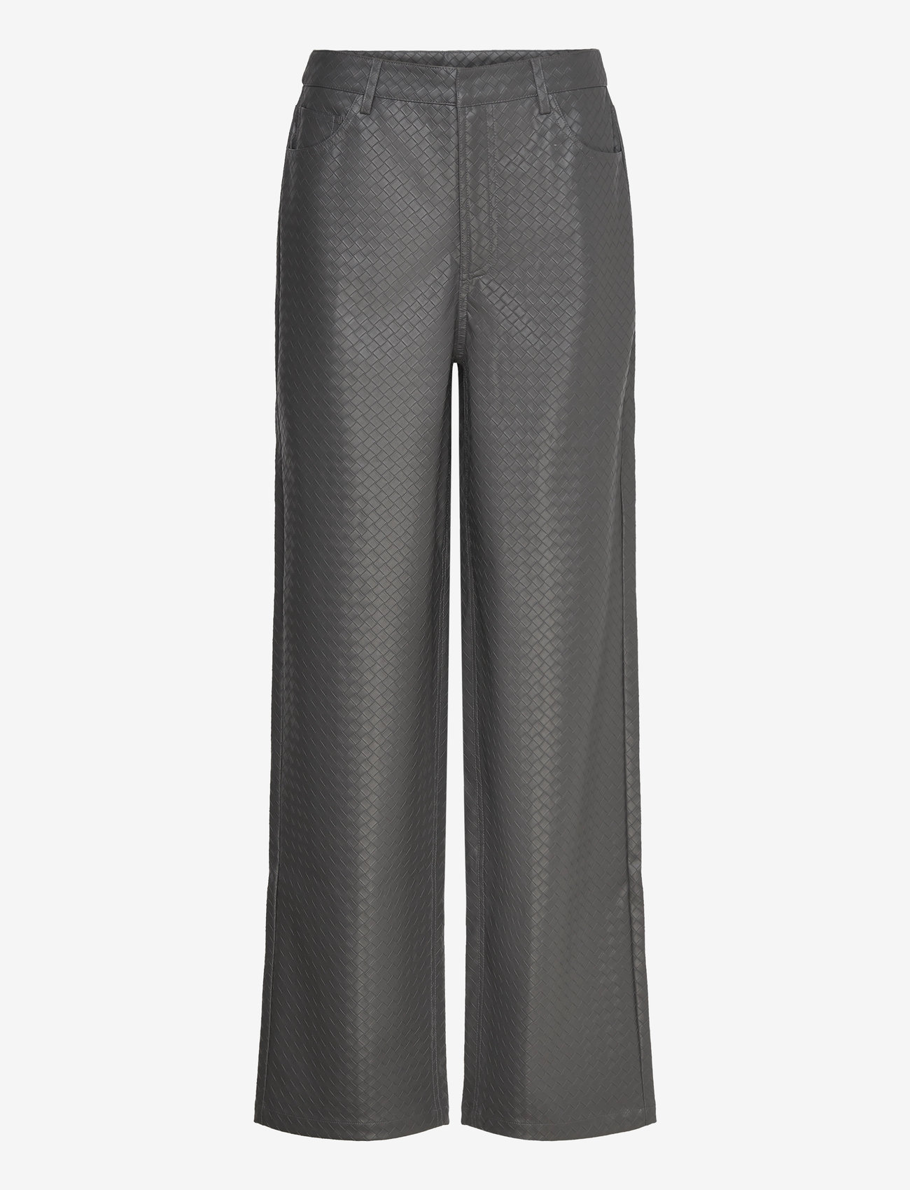 ROTATE - High Waist Braided Pants - gray pinstripe - 1
