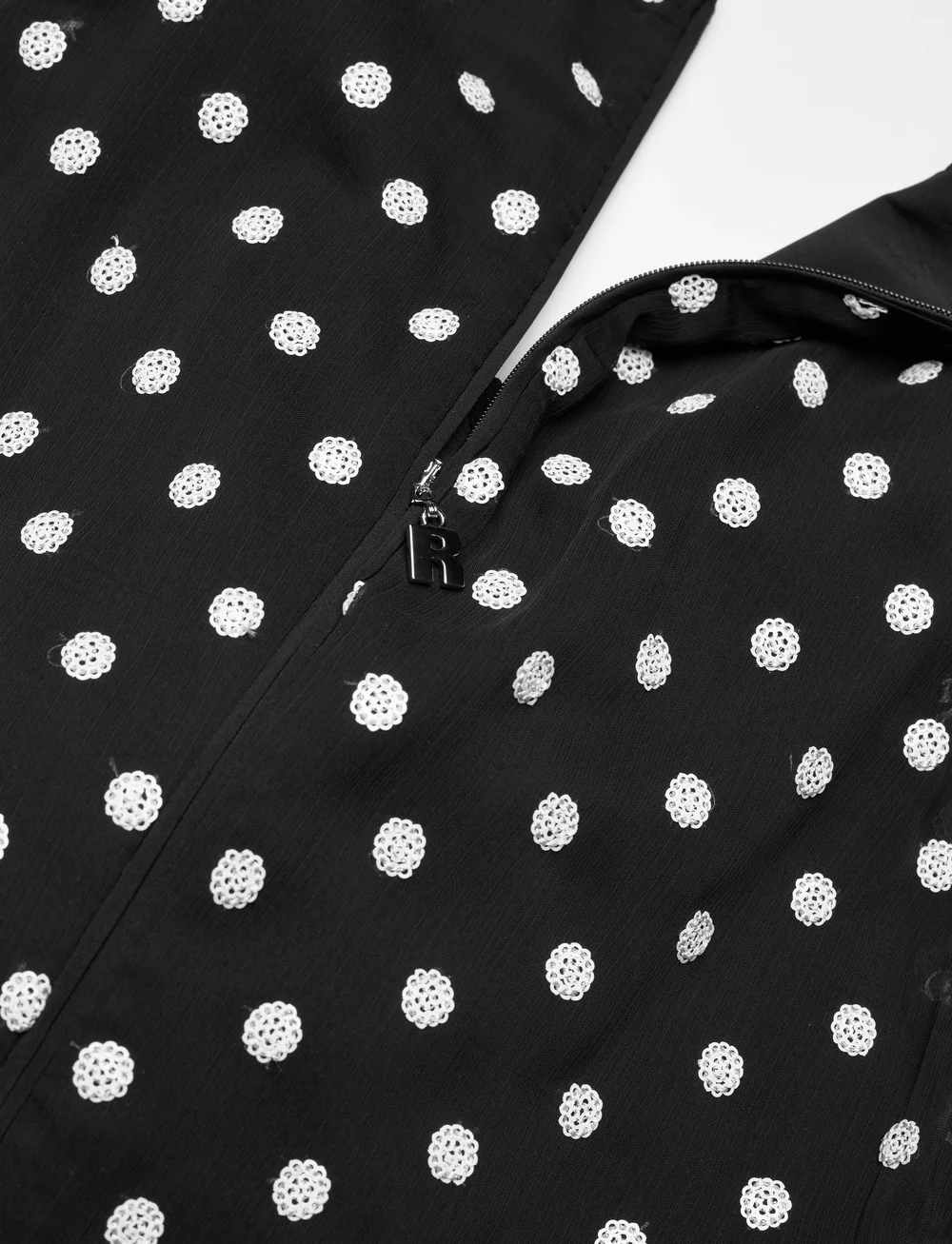 ROTATE Birger Christensen - Chiffon Ruffle Mini Dress - party dresses - 1000 black comb. - 5