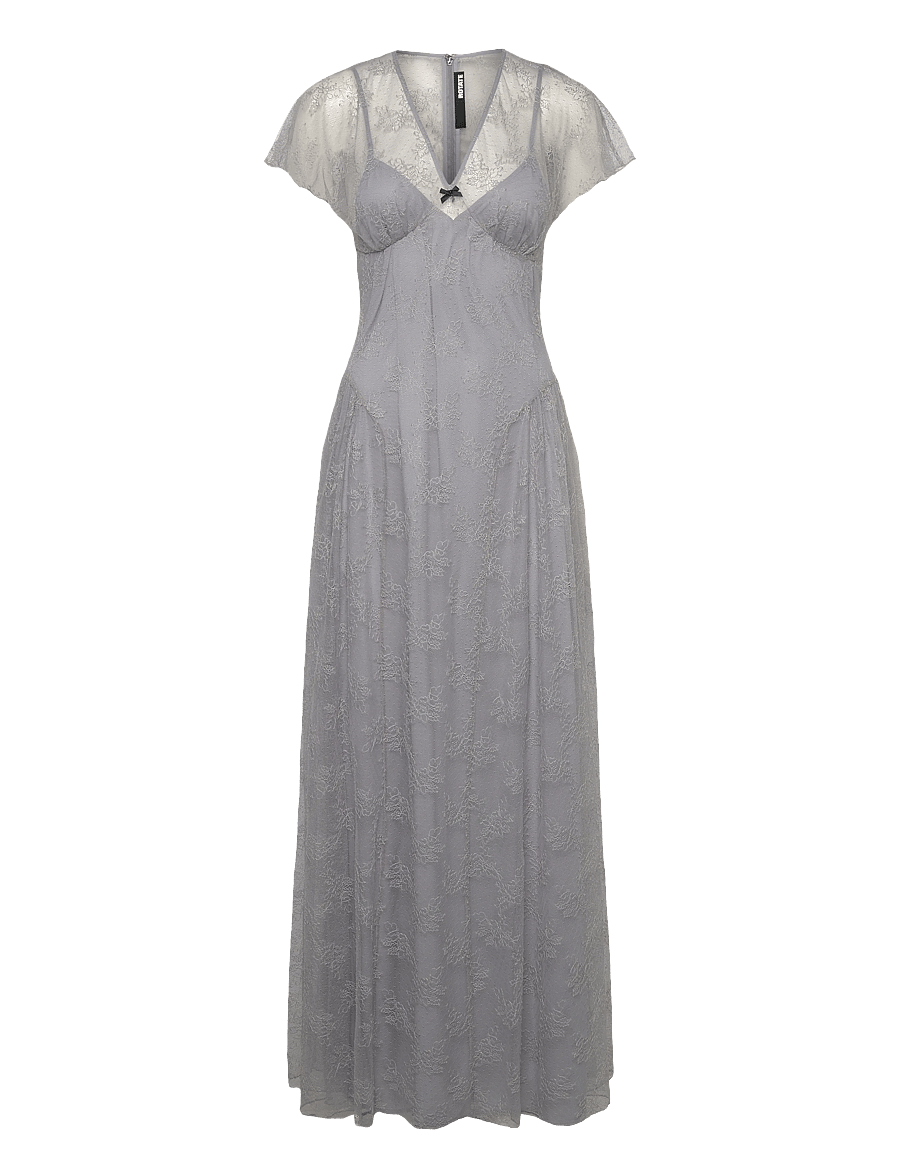 rotate birger christensen lace v neck maxi dress Lace Maxi Dress Dark Blue