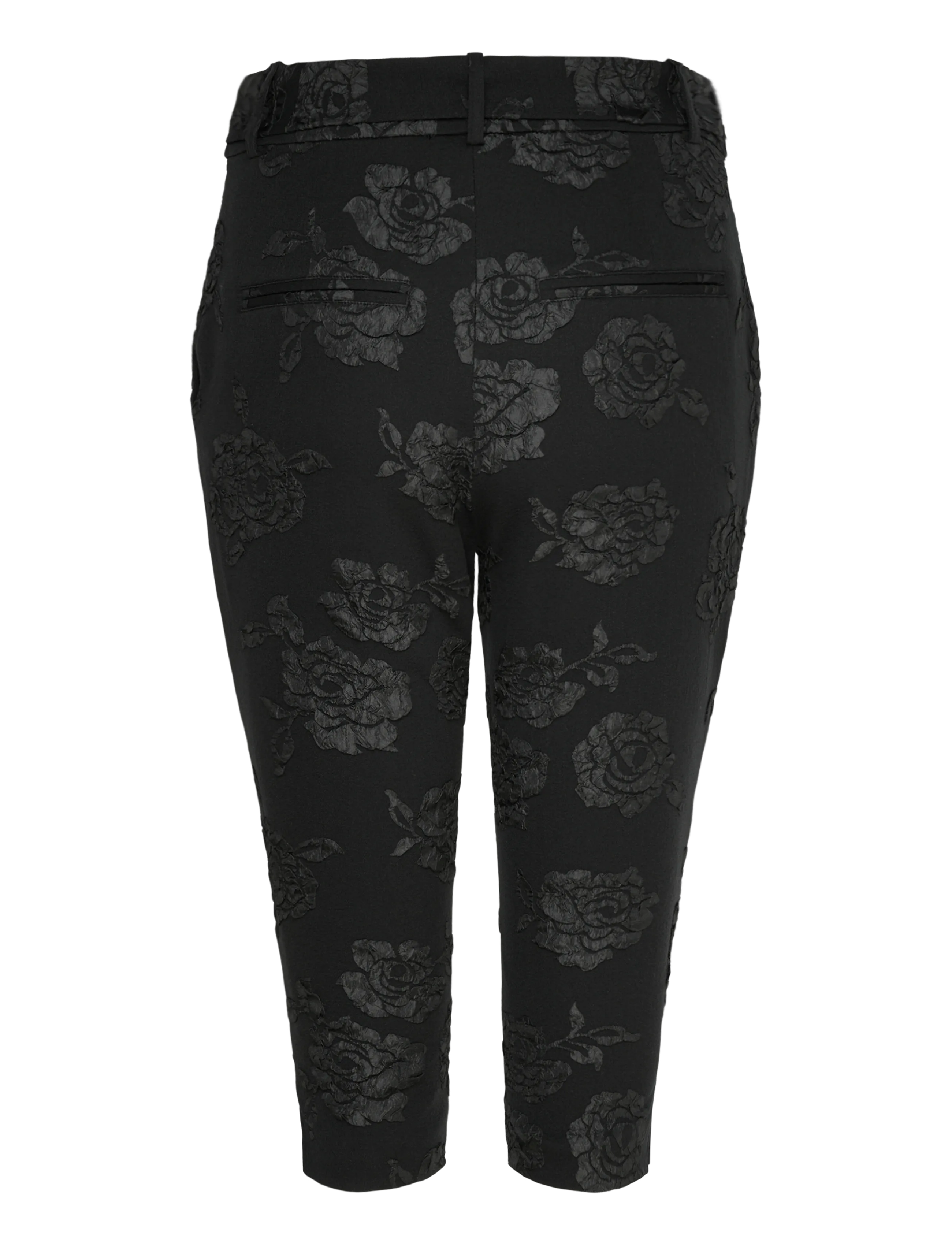ROTATE - JACQUARD CAPRI PANTS - capri pants - black - 1
