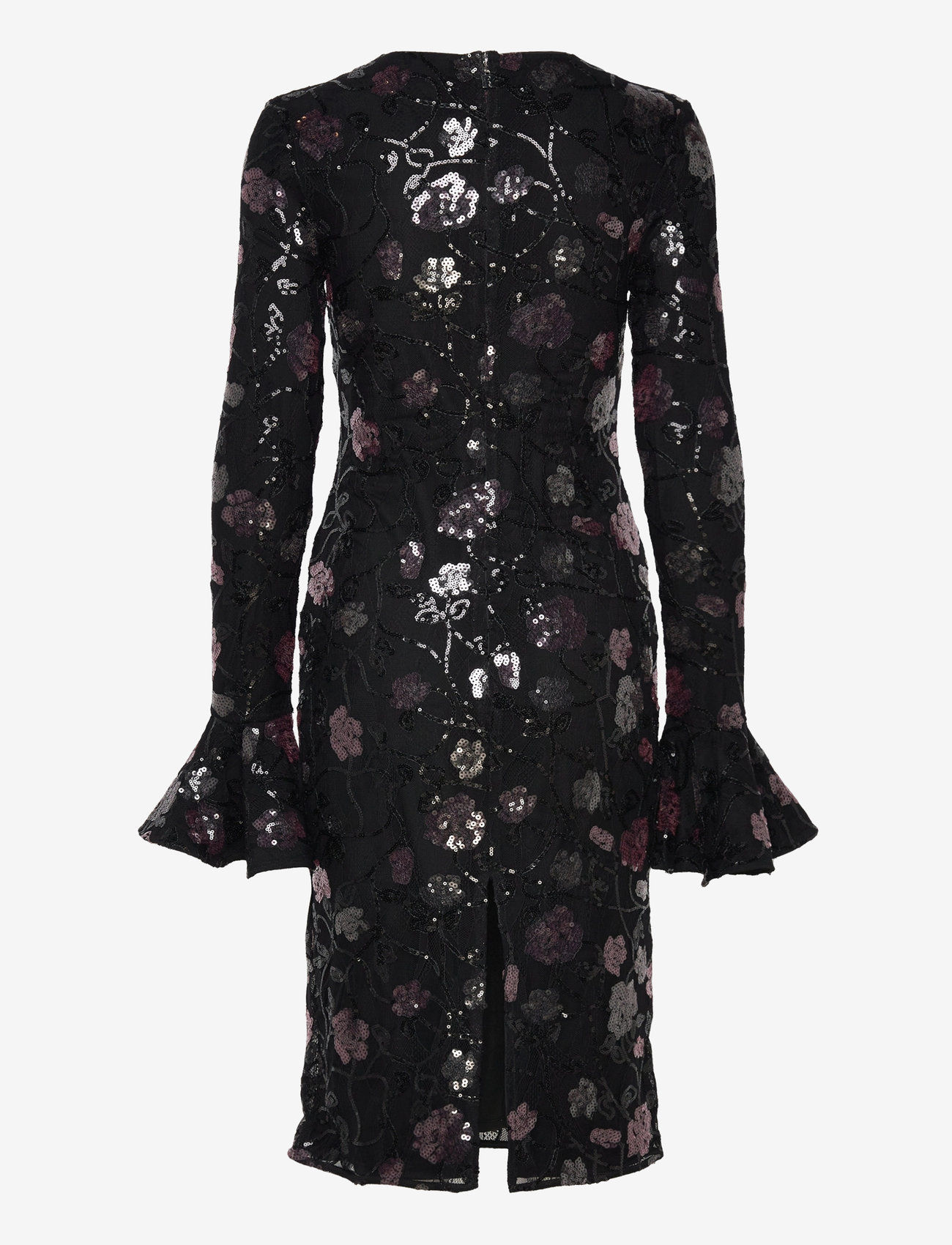 ROTATE Birger Christensen - Lace Fitted Midi Dress - black - 2