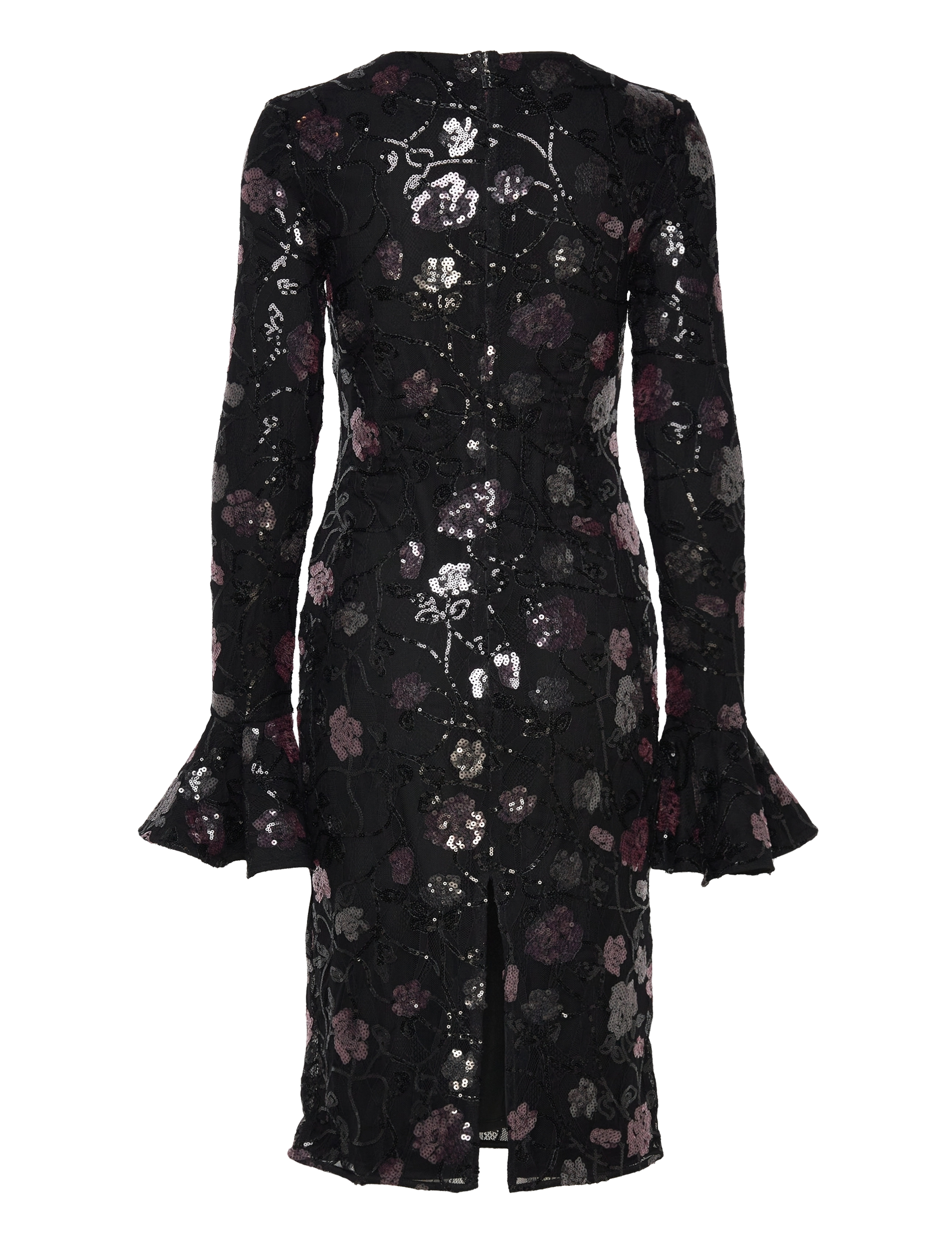 ROTATE - Lace Fitted Midi Dress - black - 2
