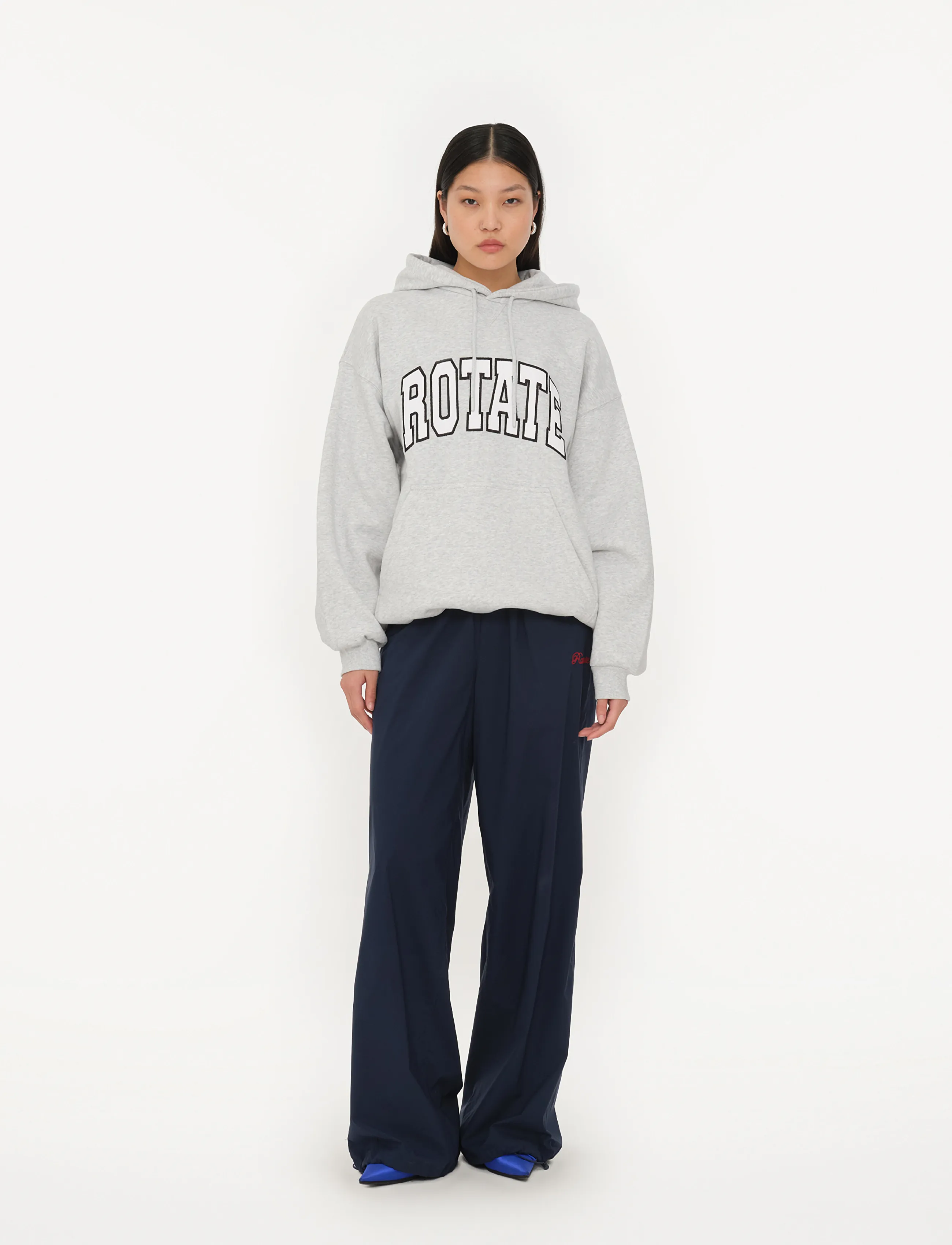 ROTATE Crispy Woven Pants - ROTATE - NAVY BLAZER / navy