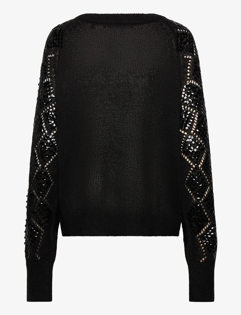 ROTATE Birger Christensen - SEQUIN KNIT JUMPER - pullover - black - 1