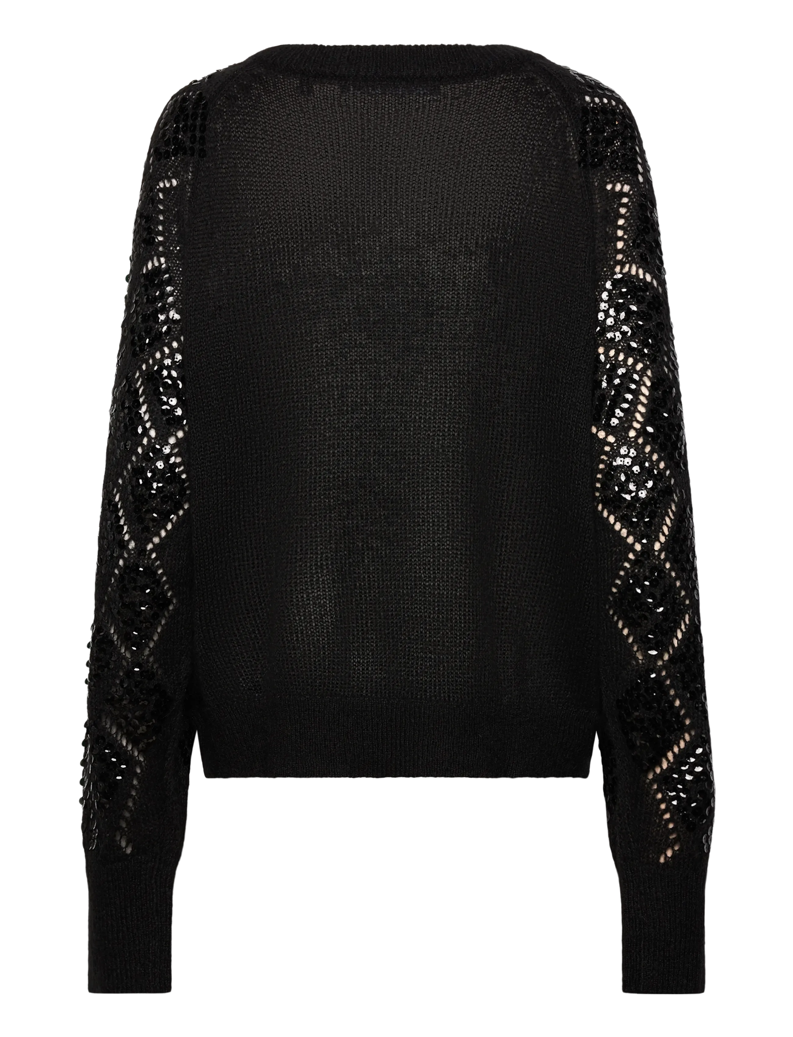 ROTATE - SEQUIN KNIT JUMPER - gebreide truien - black - 1