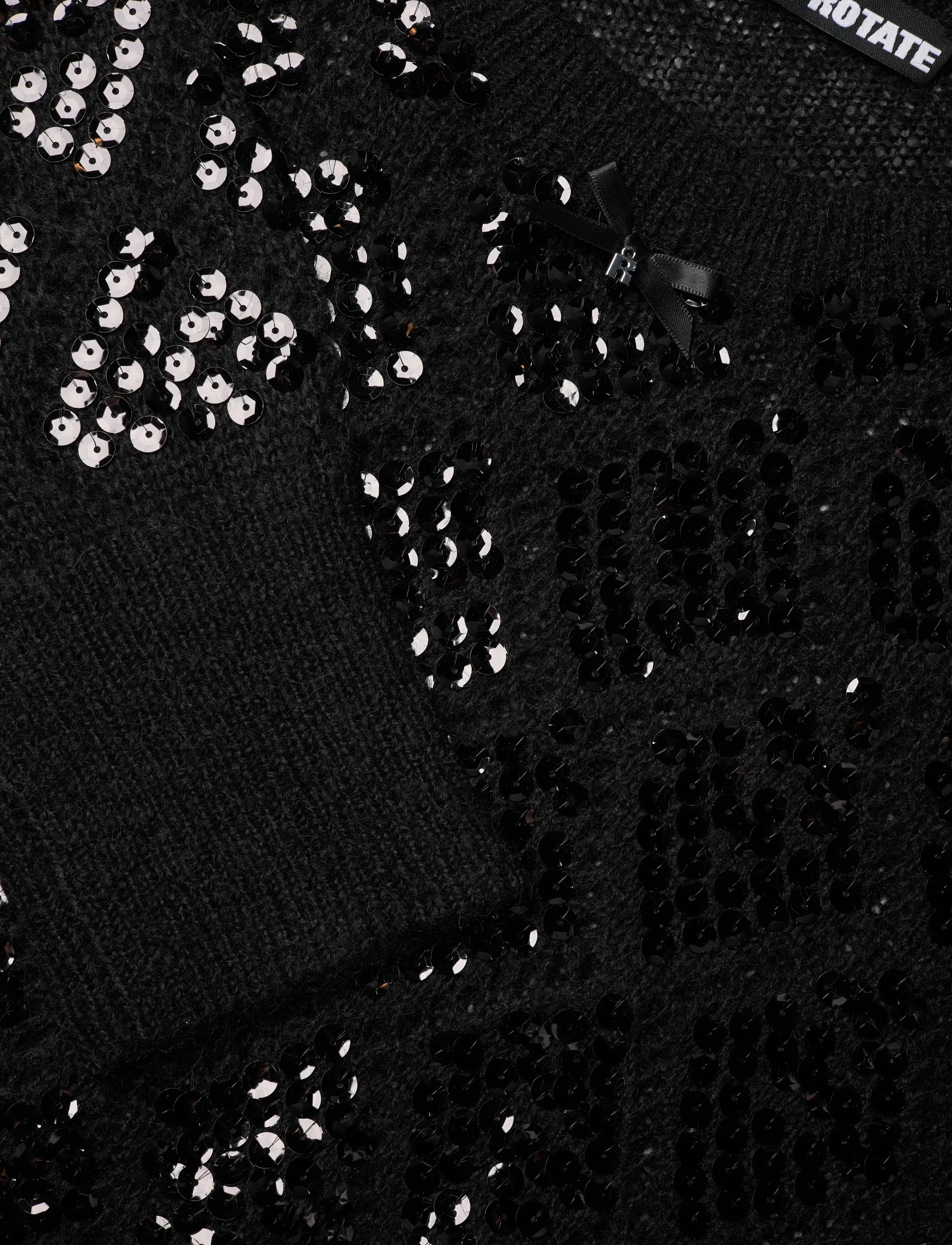 ROTATE - SEQUIN KNIT JUMPER - gebreide truien - black - 2