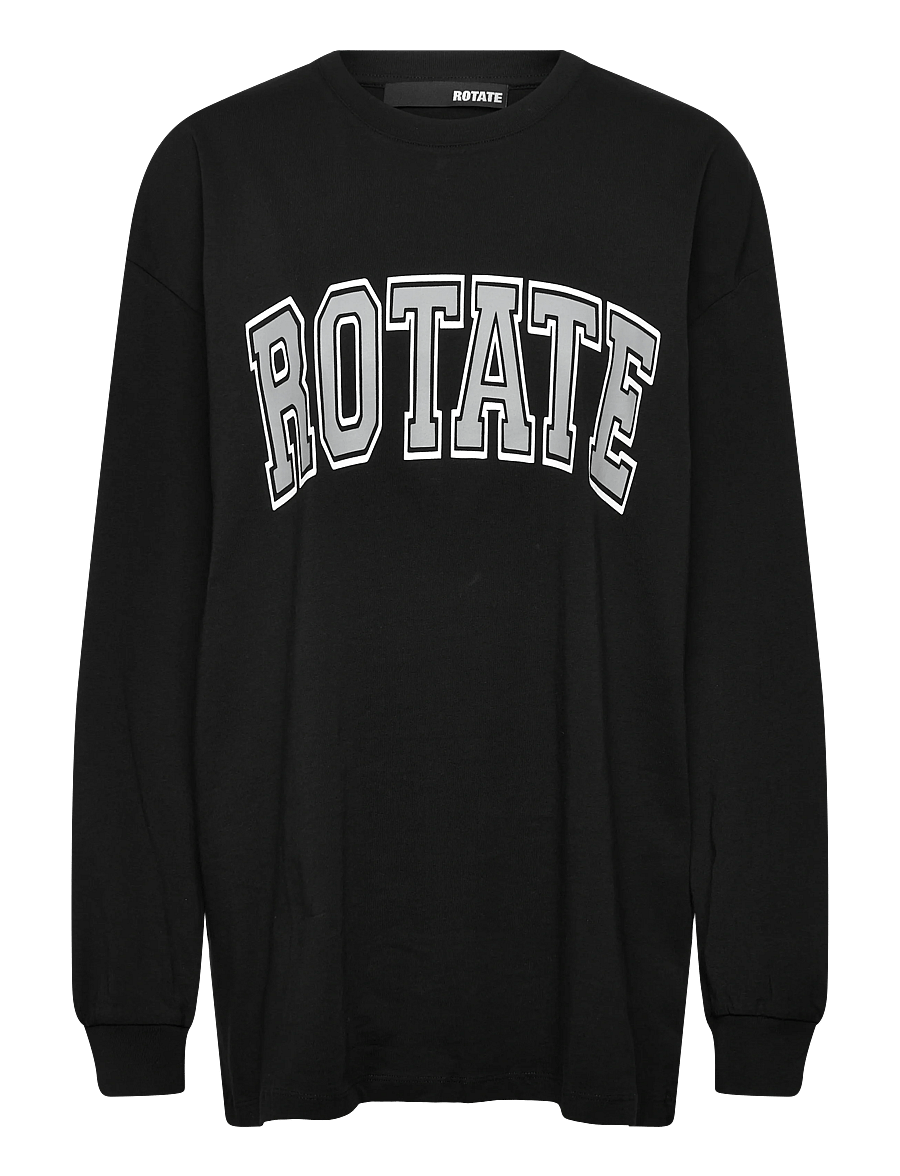 ROTATE - THIN JERSEY LONGSLEEVE - langärmlige tops - black - 0