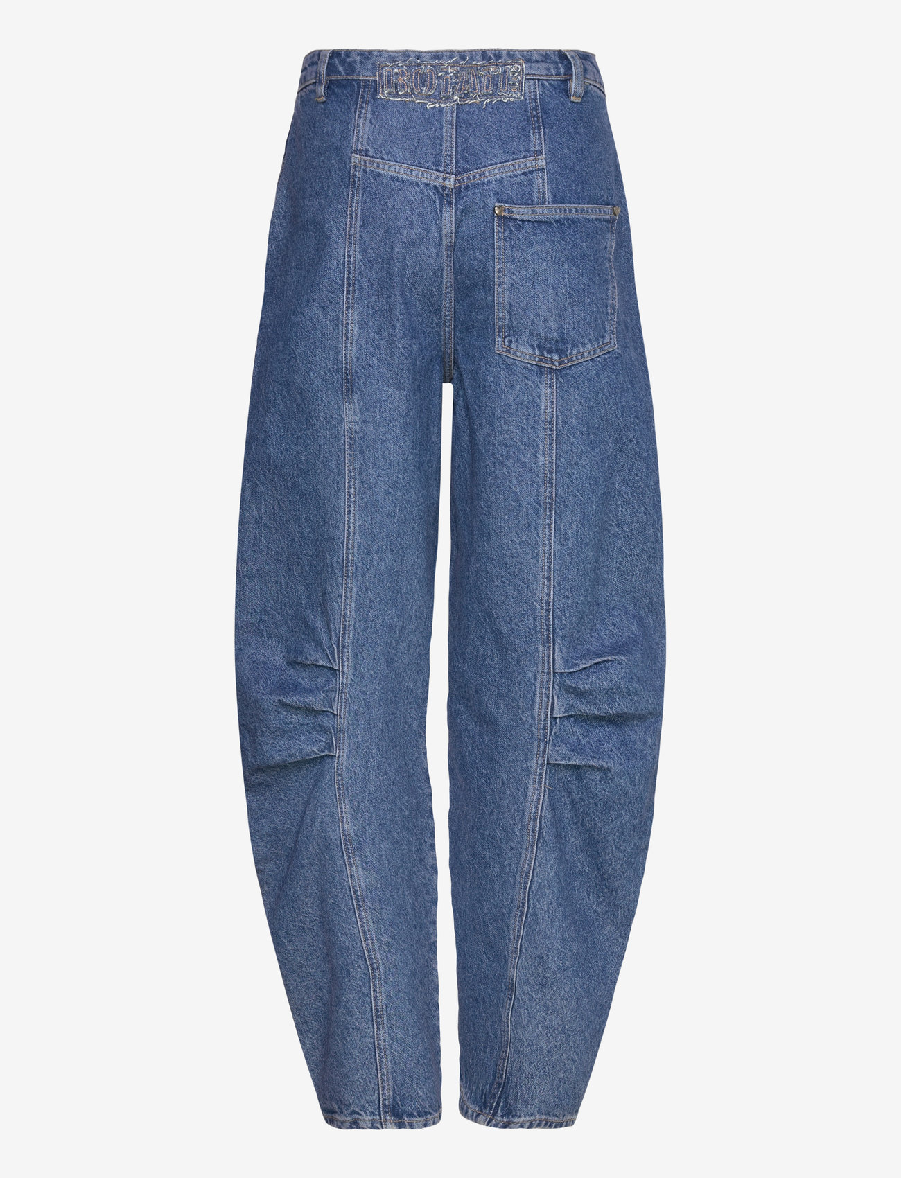 ROTATE - TWILL CARGO PANTS - brede jeans - medium blue denim - 1