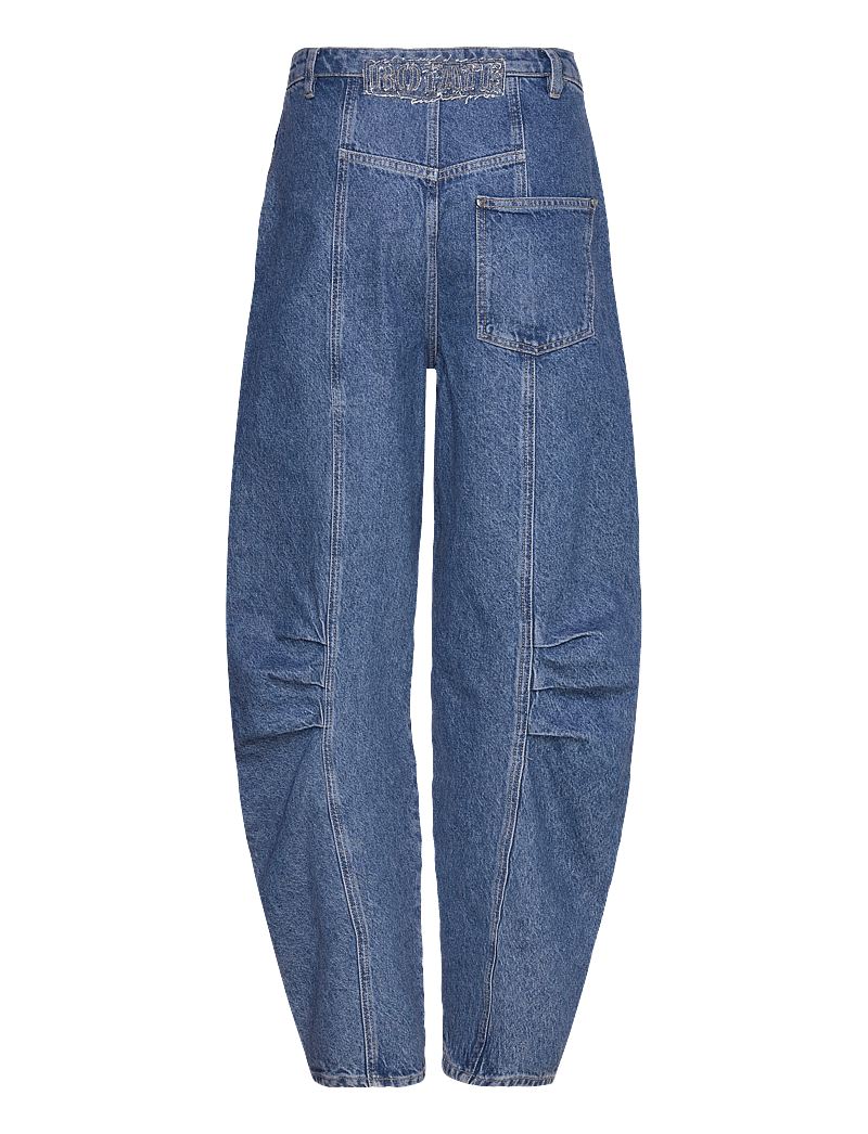 ROTATE - TWILL CARGO PANTS - brede jeans - medium blue denim - 1