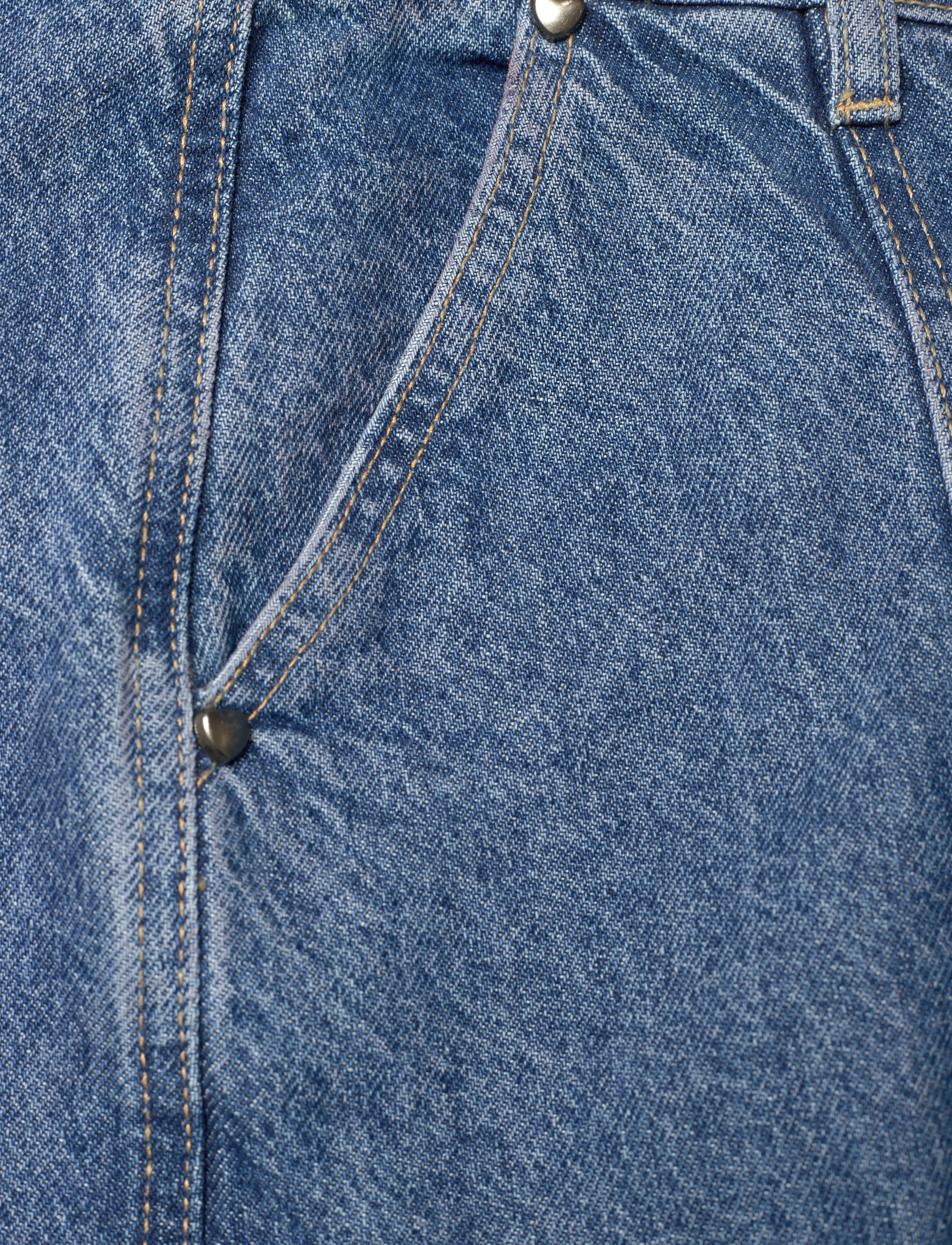 ROTATE - TWILL CARGO PANTS - leveälahkeiset farkut - medium blue denim - 2