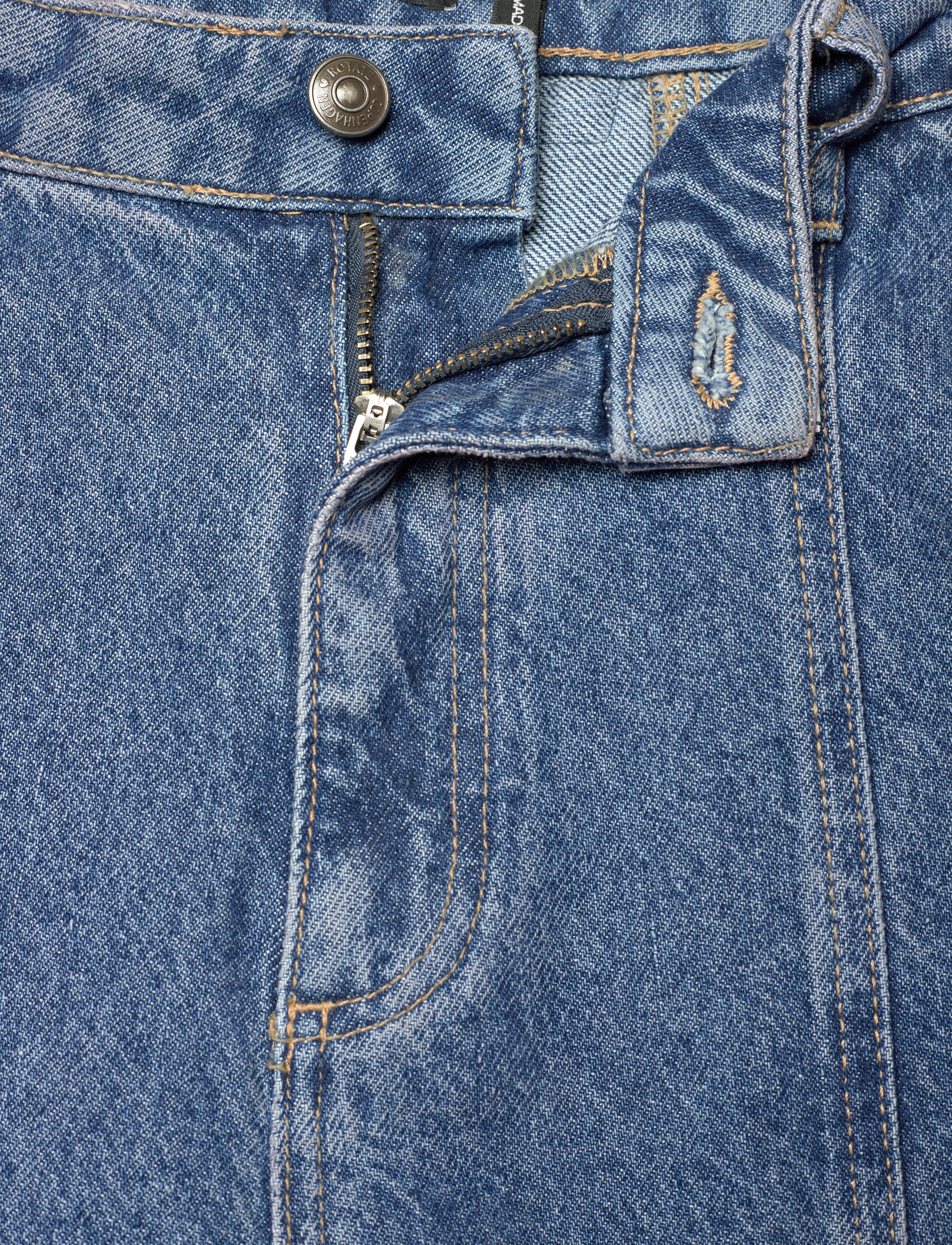 ROTATE - TWILL CARGO PANTS - leveälahkeiset farkut - medium blue denim - 3