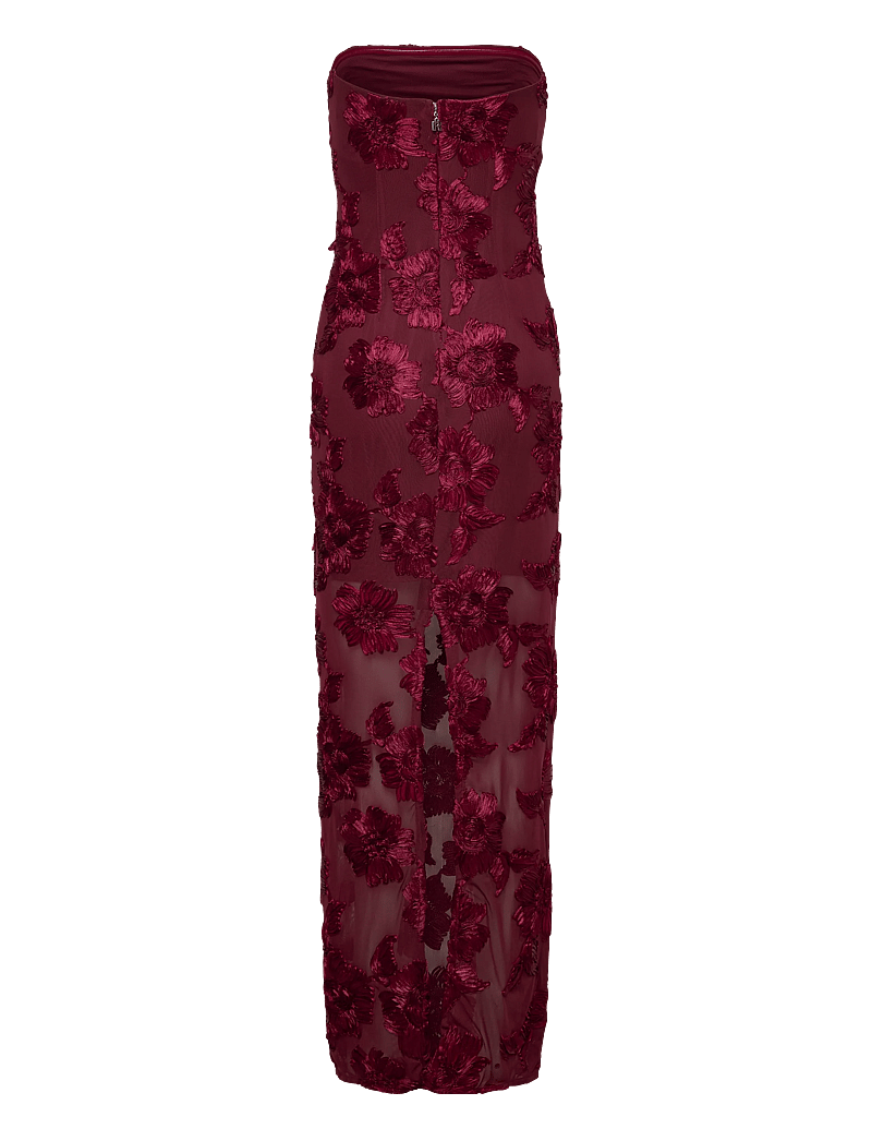 ROTATE - 3D MESH MAXI DRESS - aftenkjoler - tawny port - 1