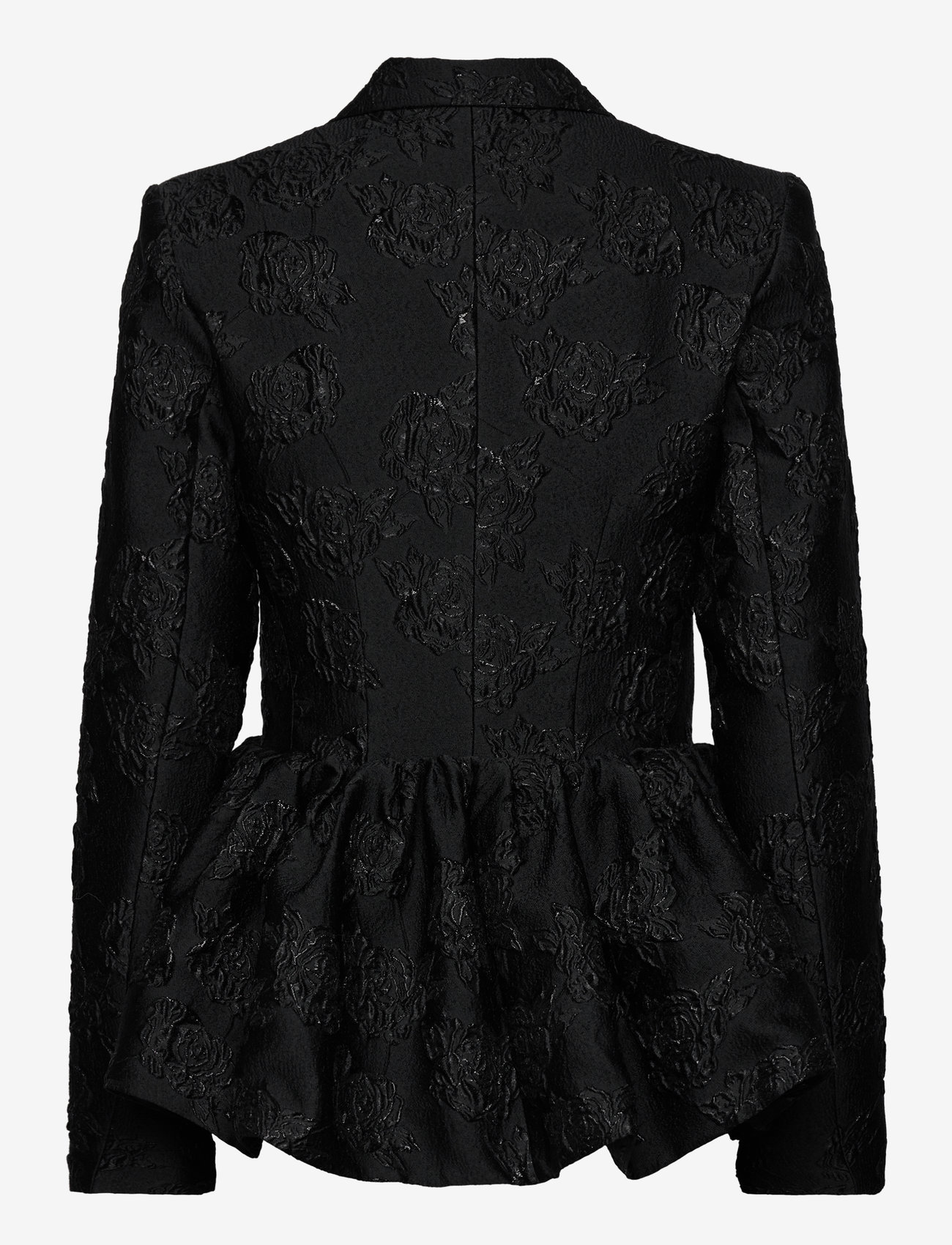 ROTATE - JACQUARD DRAPED BLAZER - yksiriviset bleiserit - black - 2
