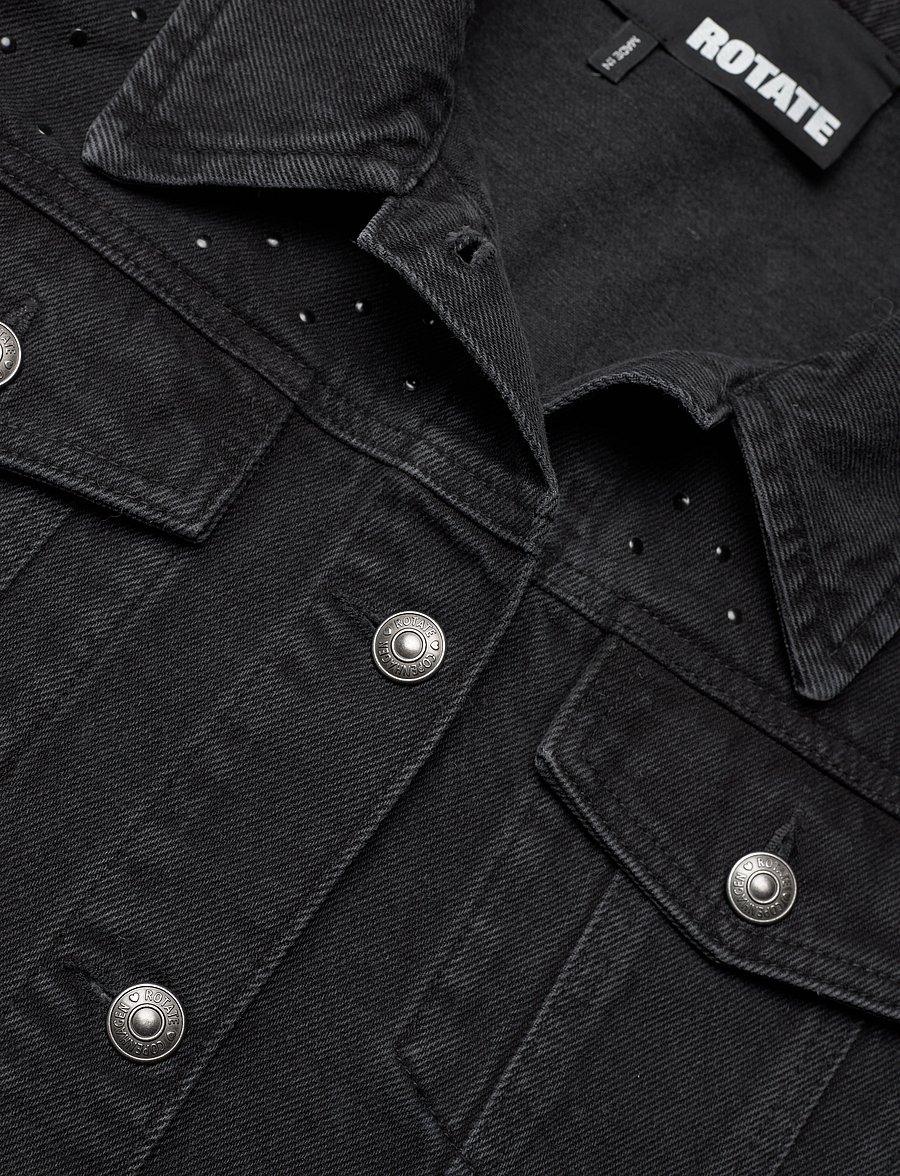 ROTATE - Denim Oversized Jacket - dark grey denim - 2