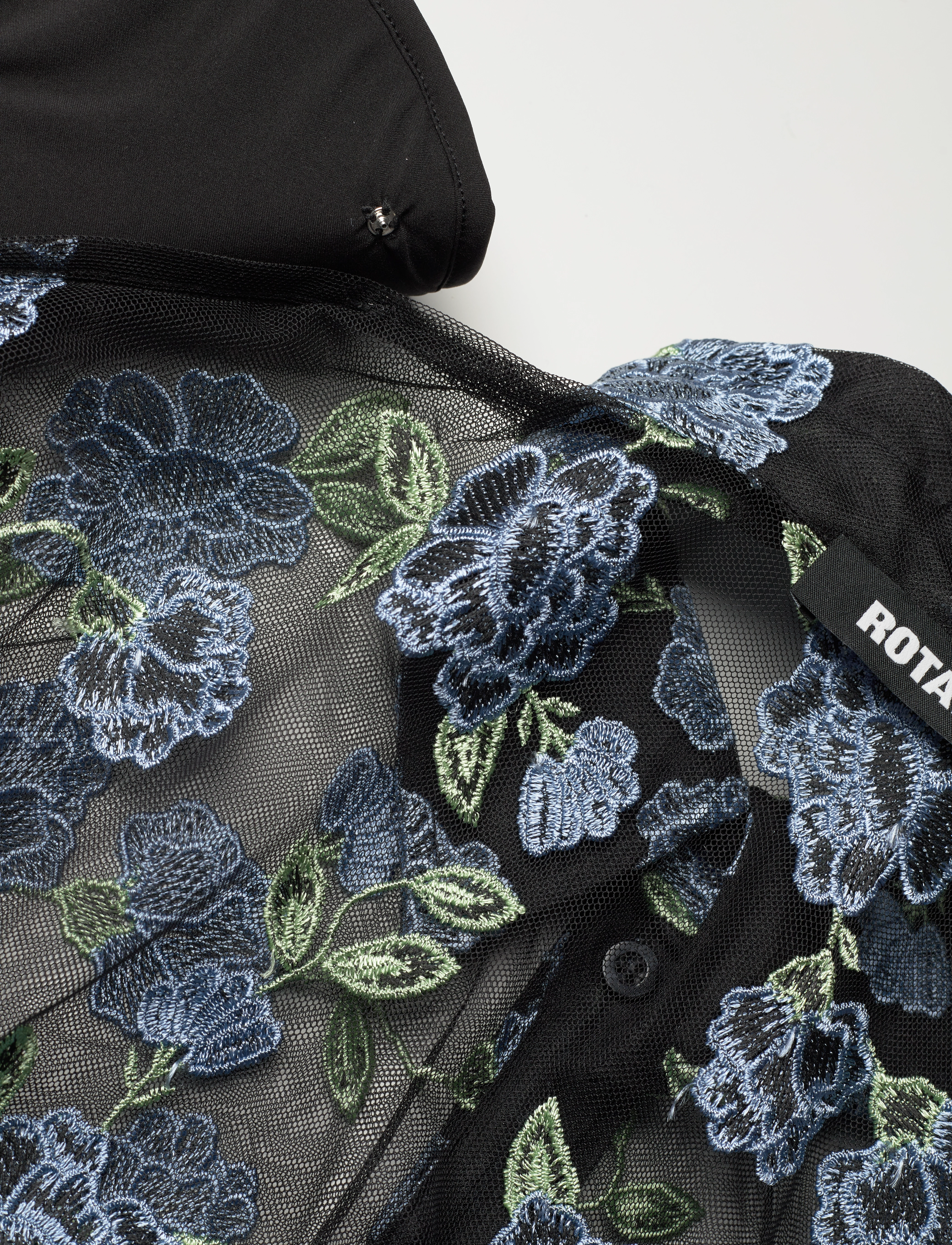 ROTATE - Mesh Fitted Shirt - 1000 black comb. - 3