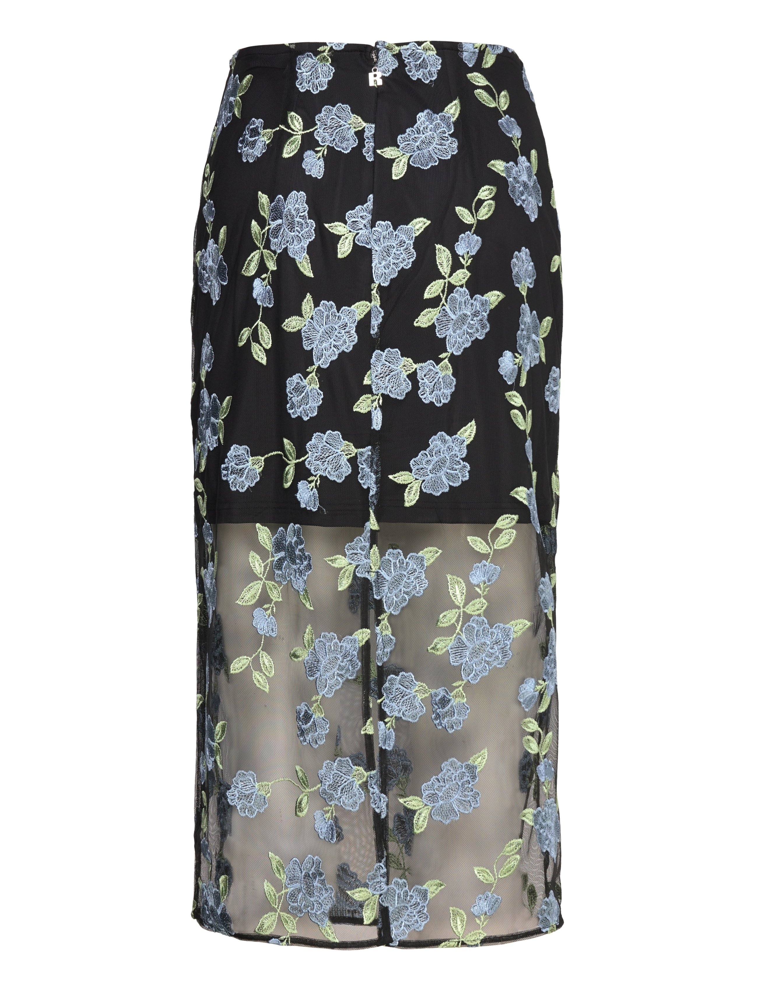 ROTATE - MESH PENCIL SKIRT - spódnice do kolan i midi - 1000 black comb. - 1