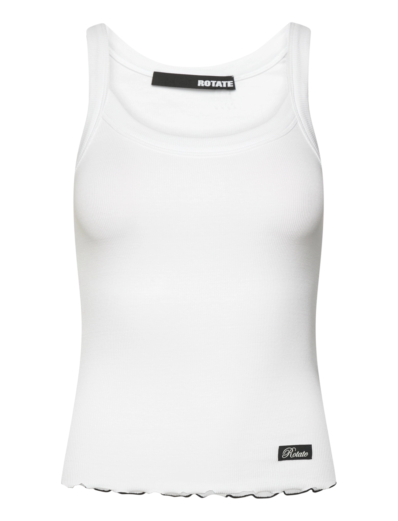 ROTATE RIB TANK TOP - Tøj - BRIGHT WHITE / white