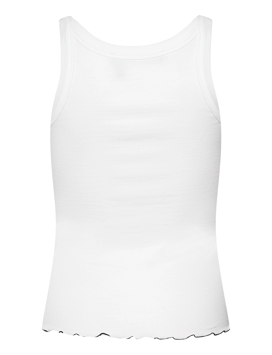 ROTATE - Rib Tank Top - varrukateta topid - bright white - 2
