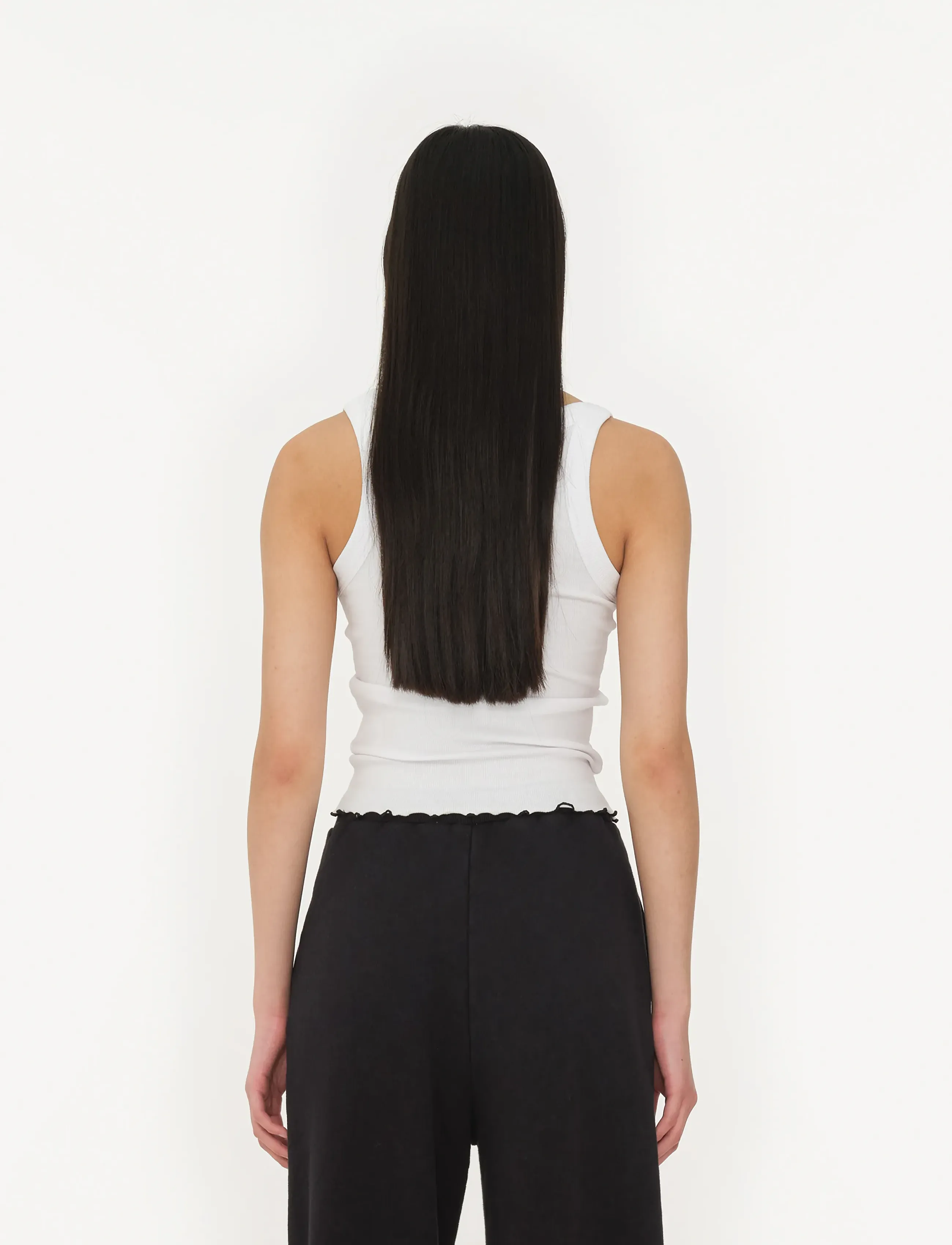 ROTATE - Rib Tank Top - bright white - 3