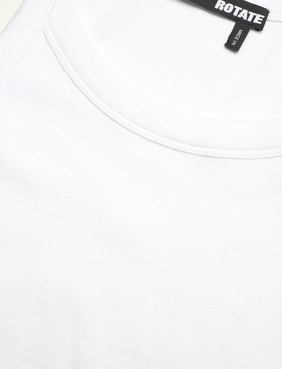 ROTATE - Rib Tank Top - varrukateta topid - bright white - 5
