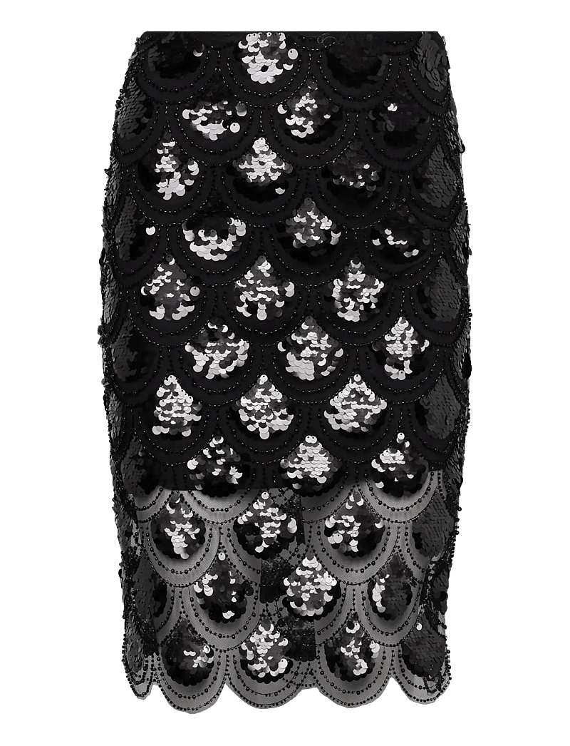 ROTATE - Sequins Pencil Skirt - pailletten-röcke - black - 0