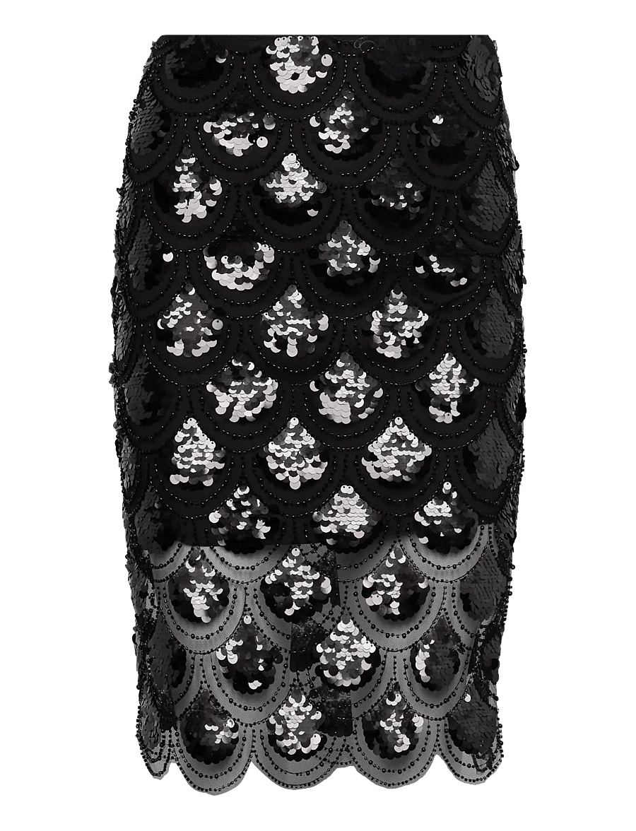 ROTATE - SEQUINS PENCIL SKIRT - black - 0
