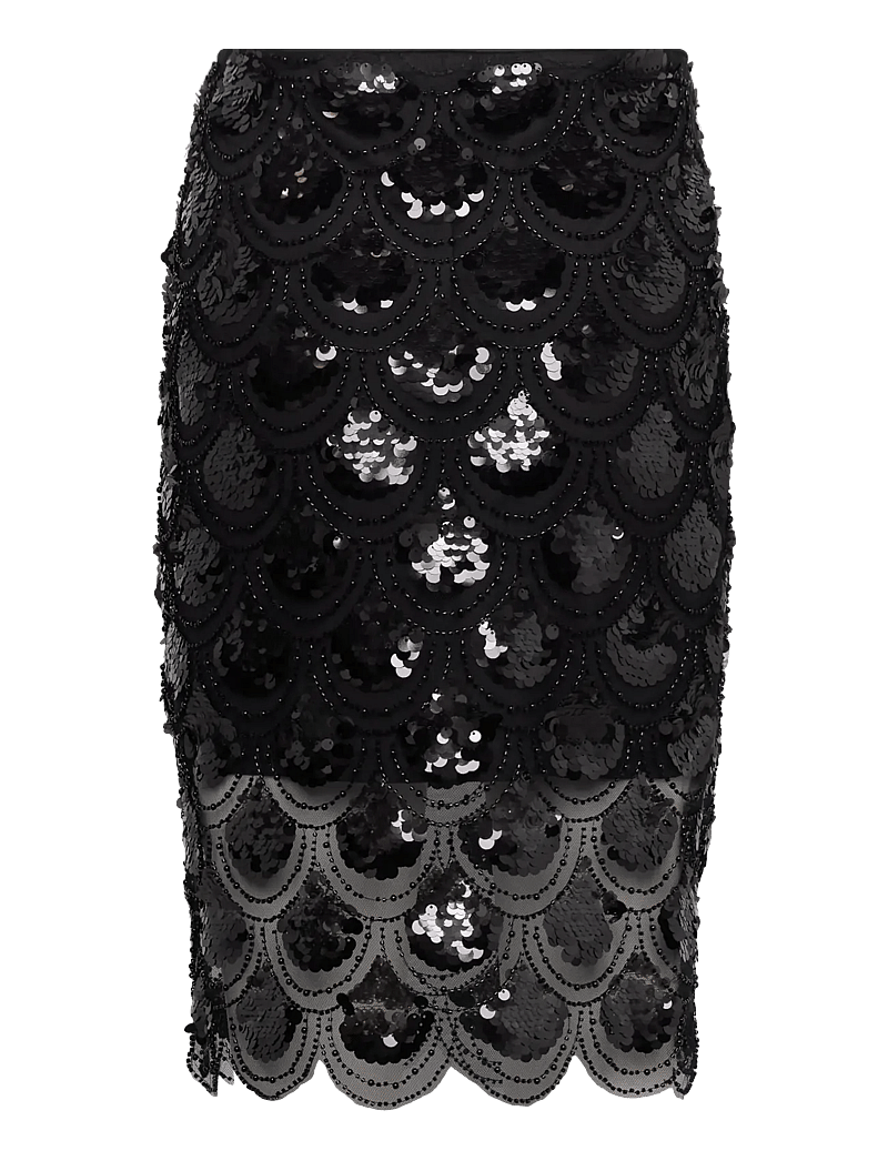 ROTATE - Sequins Pencil Skirt - pailletten-röcke - black - 1