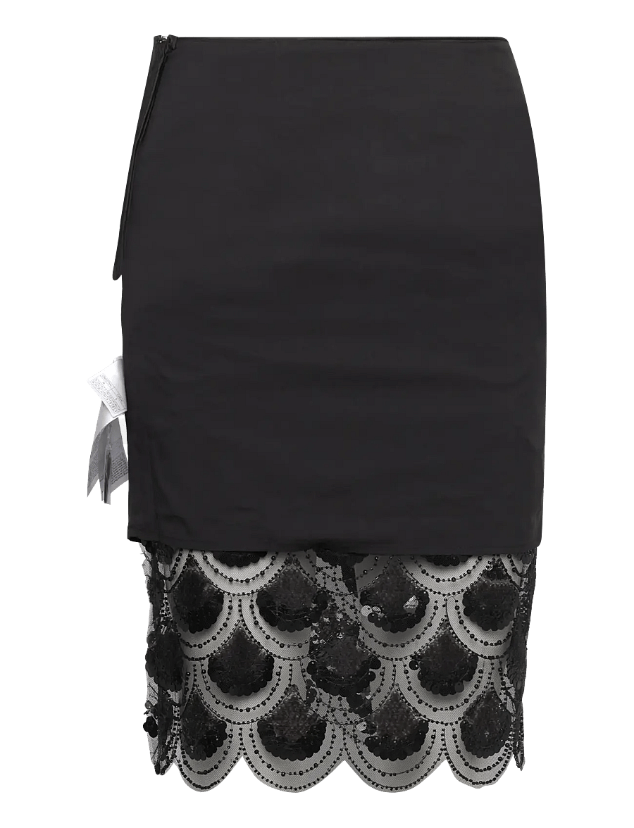 ROTATE - SEQUINS PENCIL SKIRT - black - 2