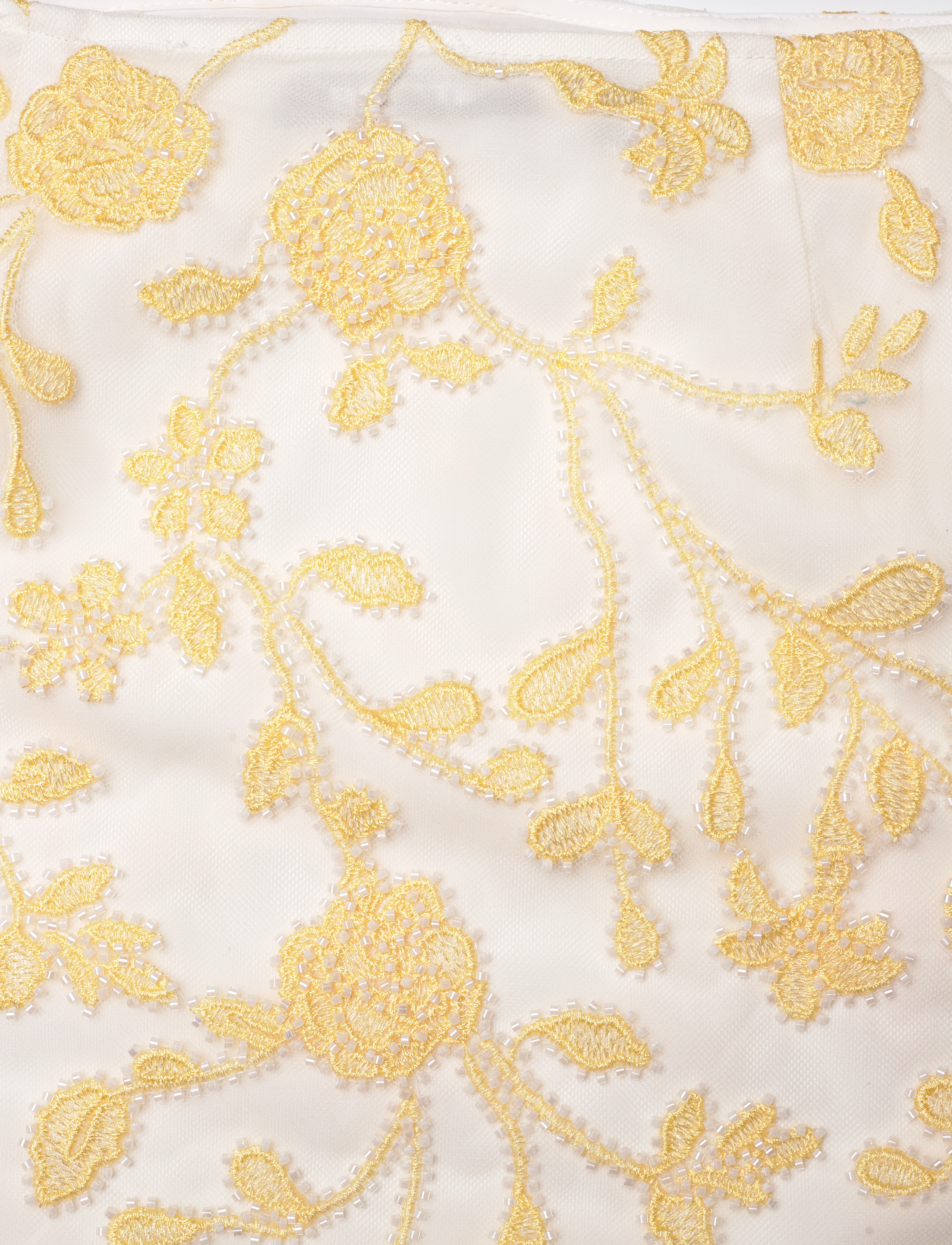 ROTATE - Flower Beads Pencil Skirt - bleistiftröcke - egret comb. - 2