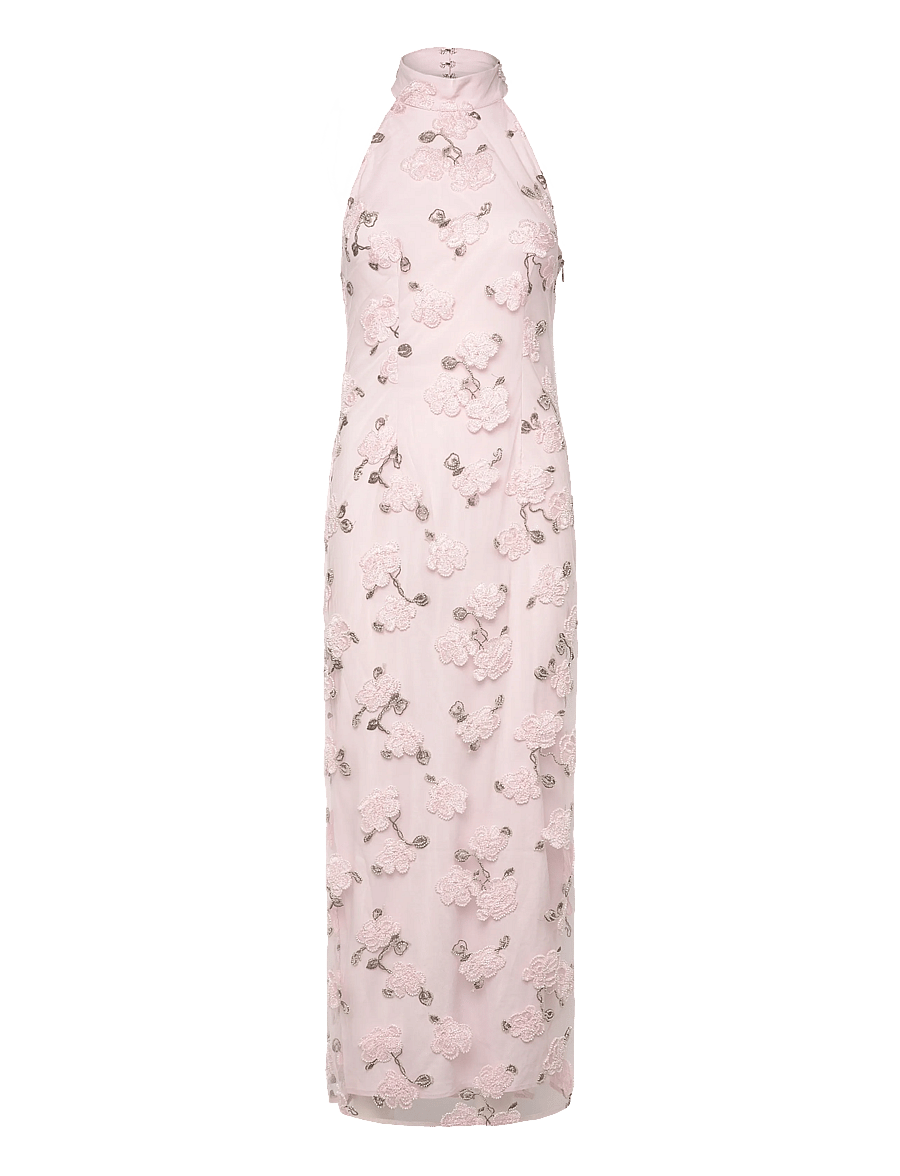 ROTATE - FLOWER BEADS MAXI DRESS - lilac ash comb. - 0