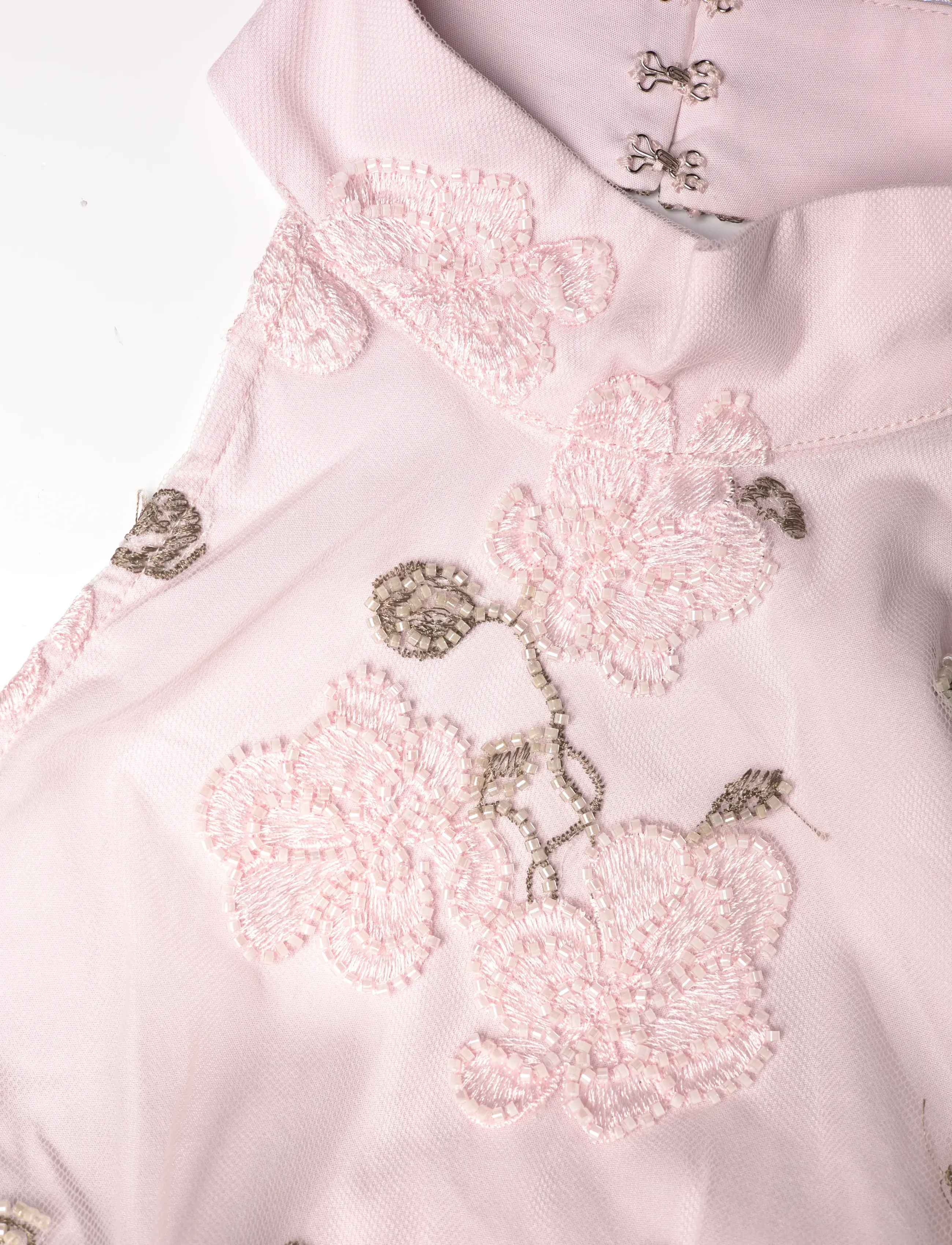 ROTATE - FLOWER BEADS MAXI DRESS - lilac ash comb. - 2