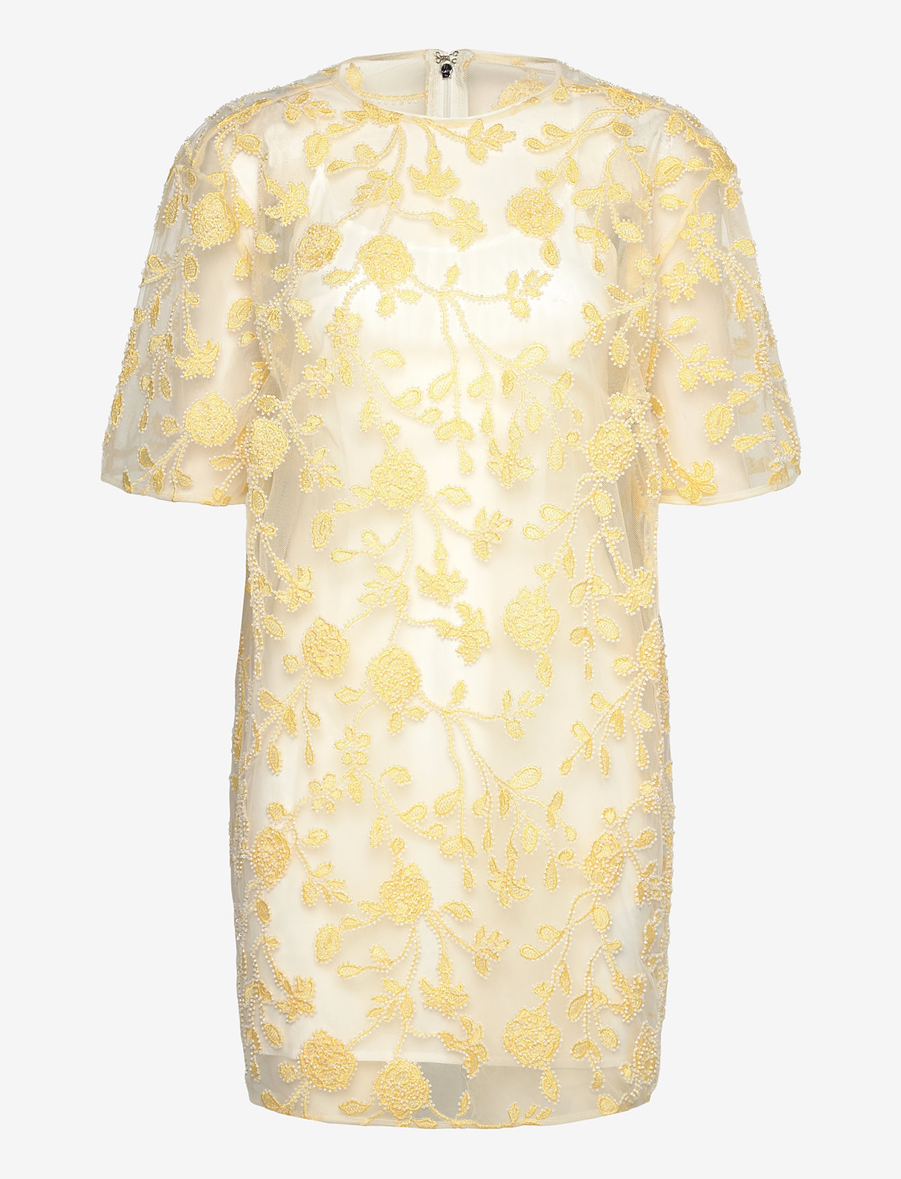 ROTATE - FLOWER BEADS BOXY DRESS - partykleider - egret comb. - 0