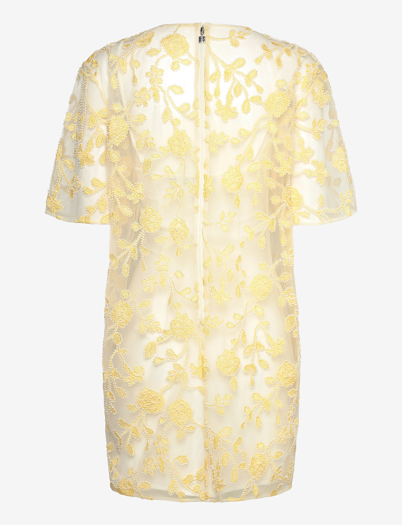 ROTATE - FLOWER BEADS BOXY DRESS - partykleider - egret comb. - 1