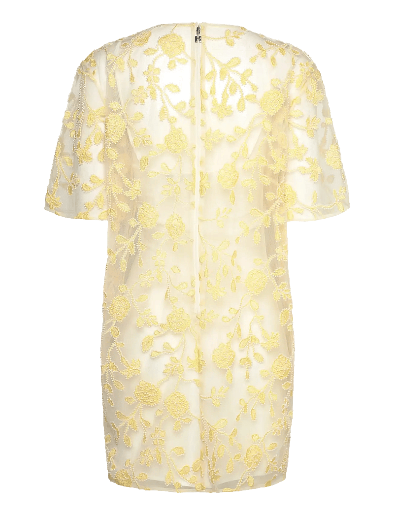 ROTATE - FLOWER BEADS BOXY DRESS - partykleider - egret comb. - 1