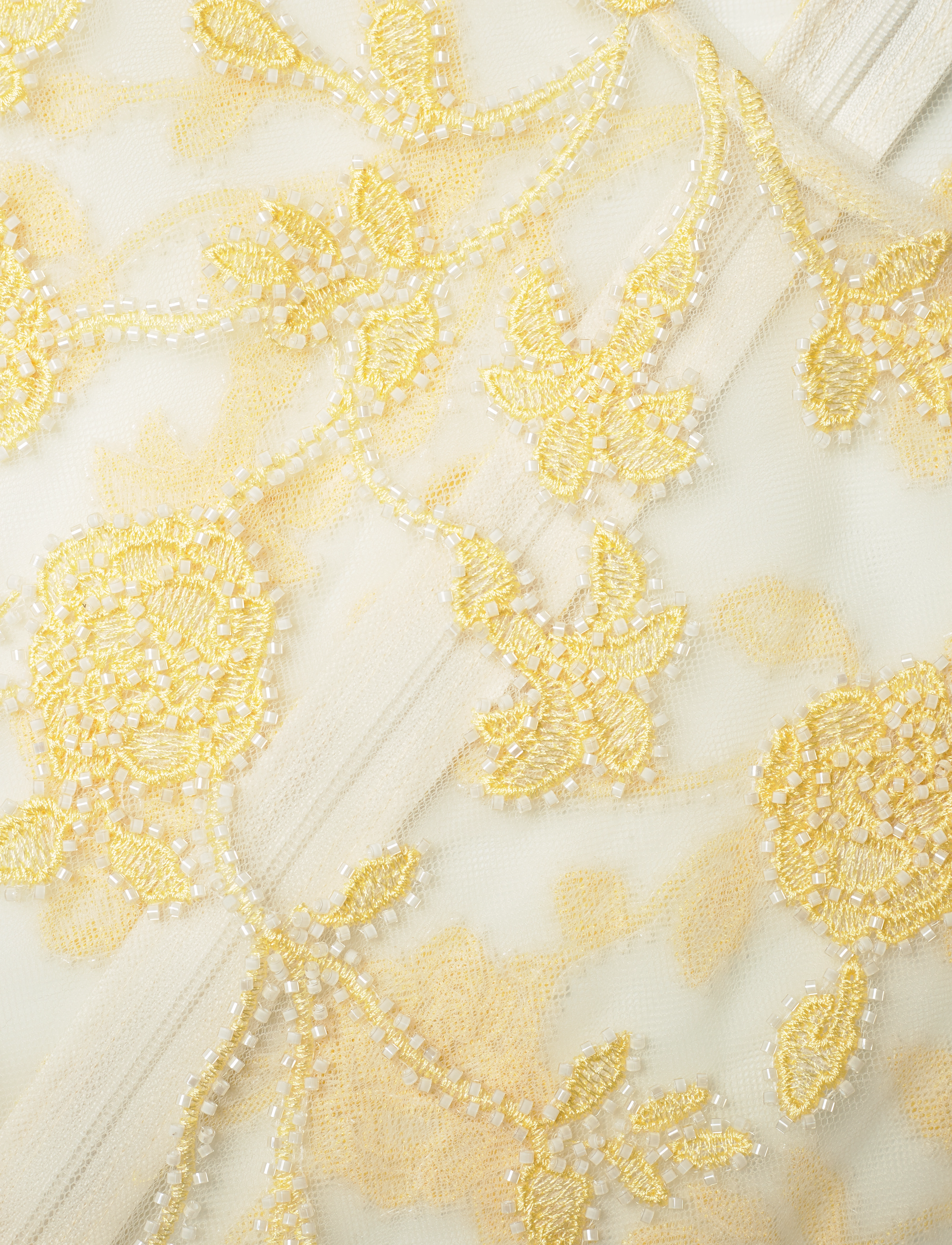 ROTATE - FLOWER BEADS BOXY DRESS - egret comb. - 3