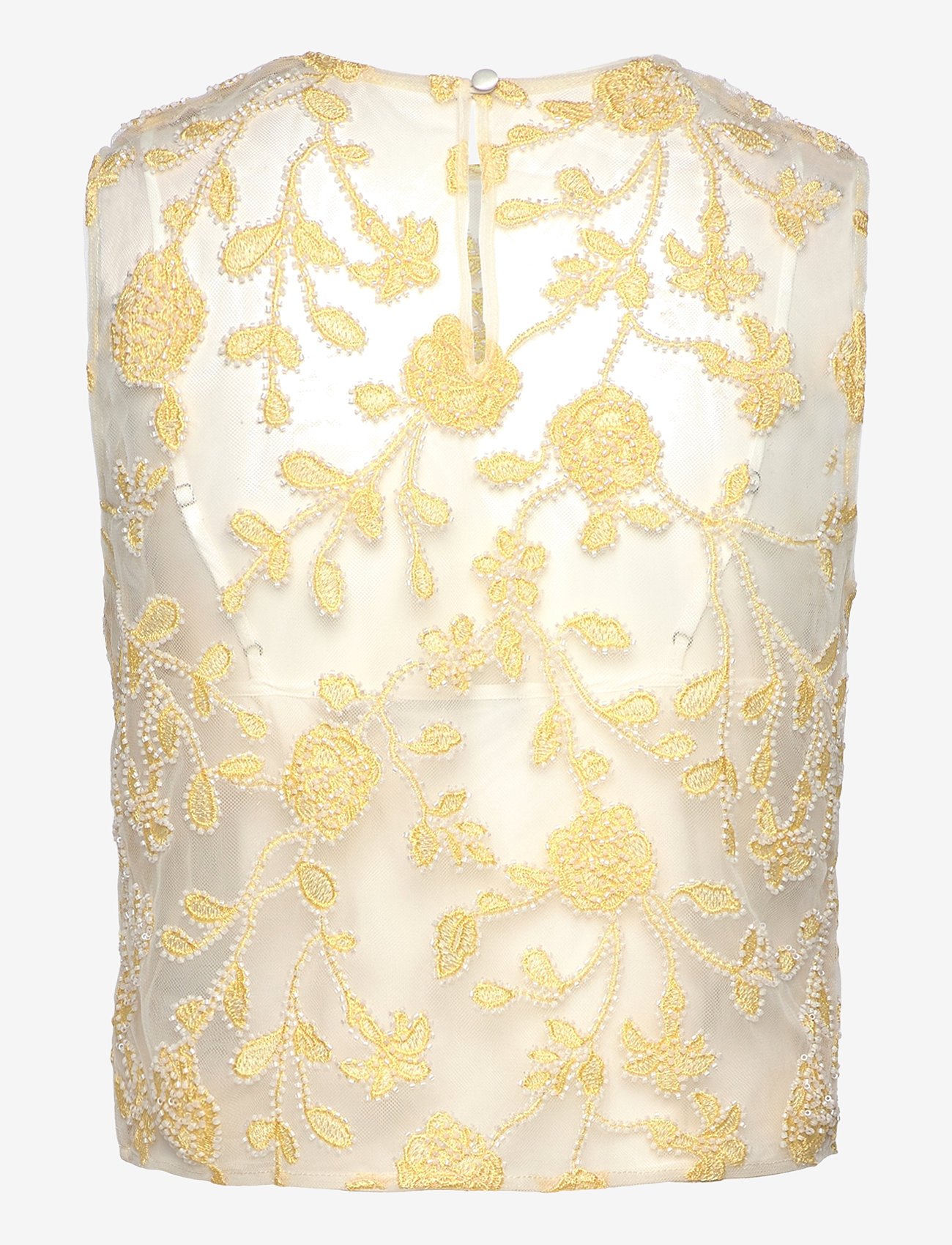 ROTATE - Flower Beads Top - t-shirts - egret comb. - 1