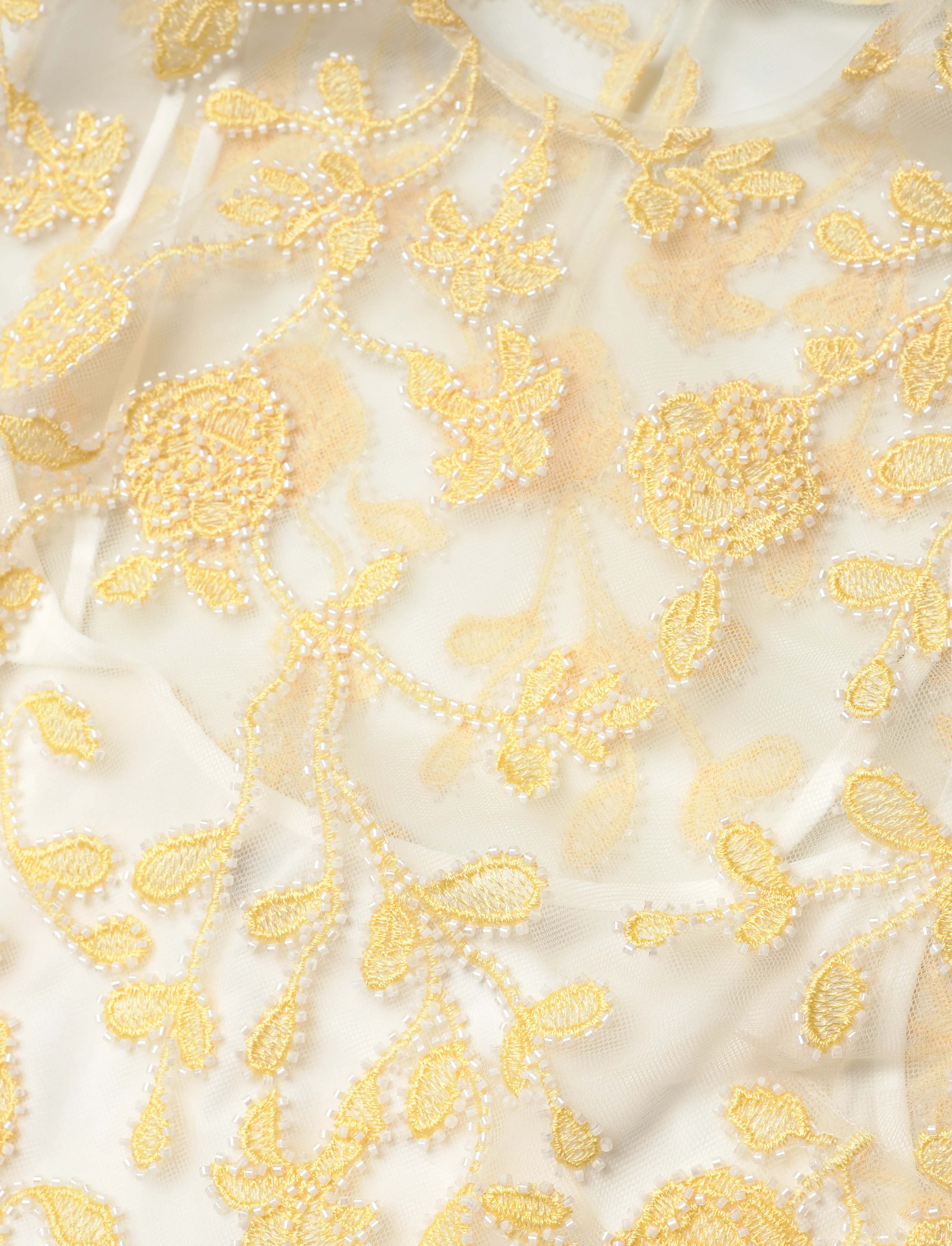 ROTATE - Flower Beads Top - t-shirts - egret comb. - 3