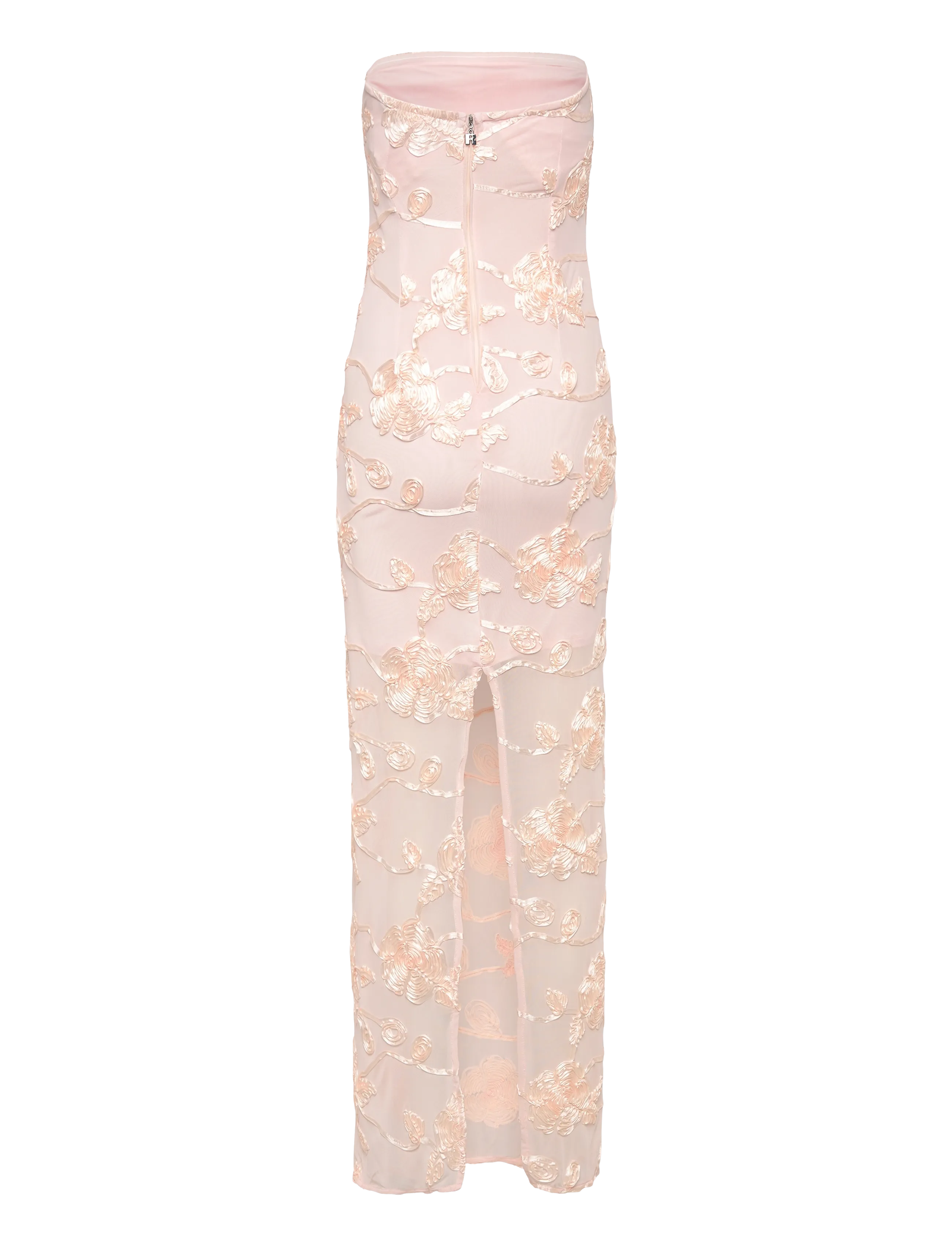 ROTATE - FLOWER MESH TUBE DRESS - angel wing (blush) comb. - 1