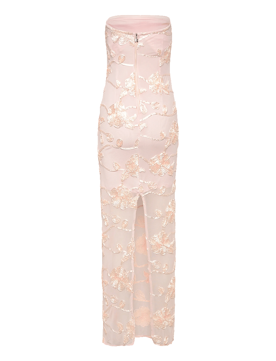 ROTATE - FLOWER MESH TUBE DRESS - angel wing (blush) comb. - 1