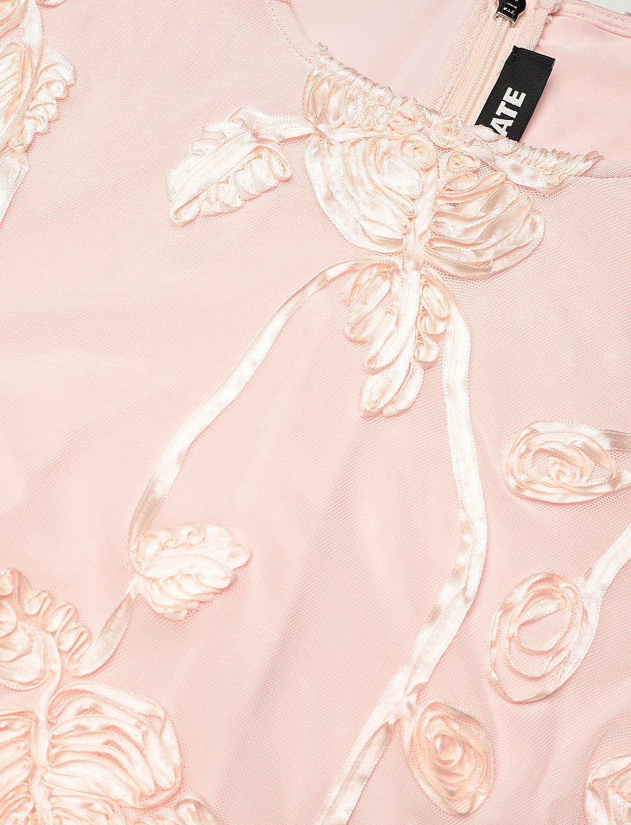 ROTATE - FLOWER MESH MINI DRESS - angel wing (blush) comb. - 2