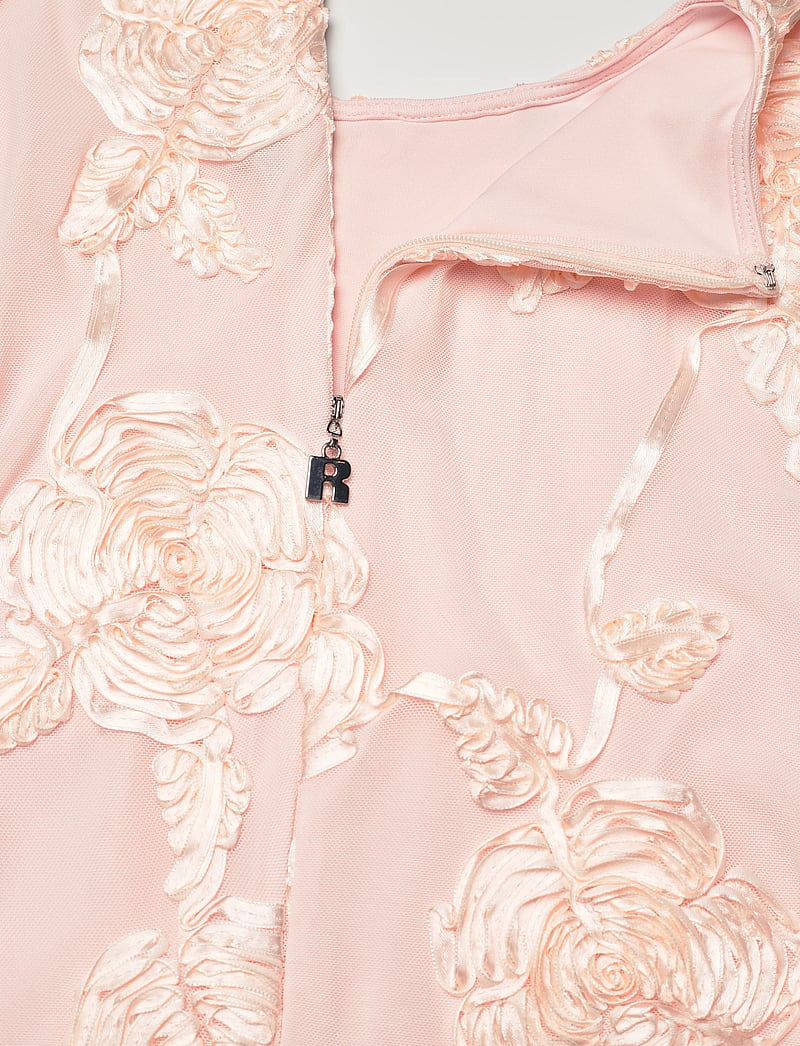 ROTATE Birger Christensen - FLOWER MESH MINI DRESS - festklänningar - angel wing (blush) comb. - 3
