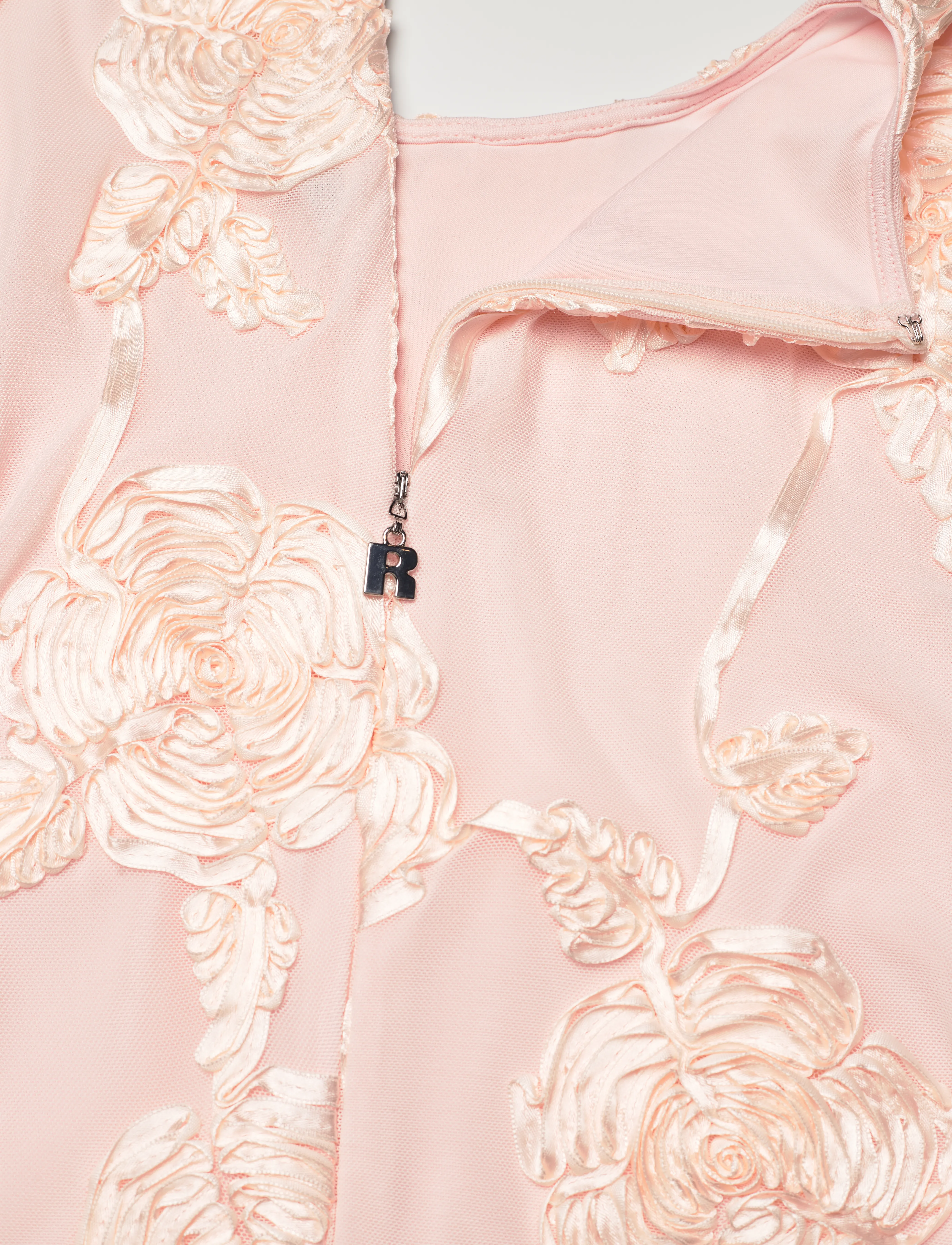ROTATE - FLOWER MESH MINI DRESS - angel wing (blush) comb. - 3