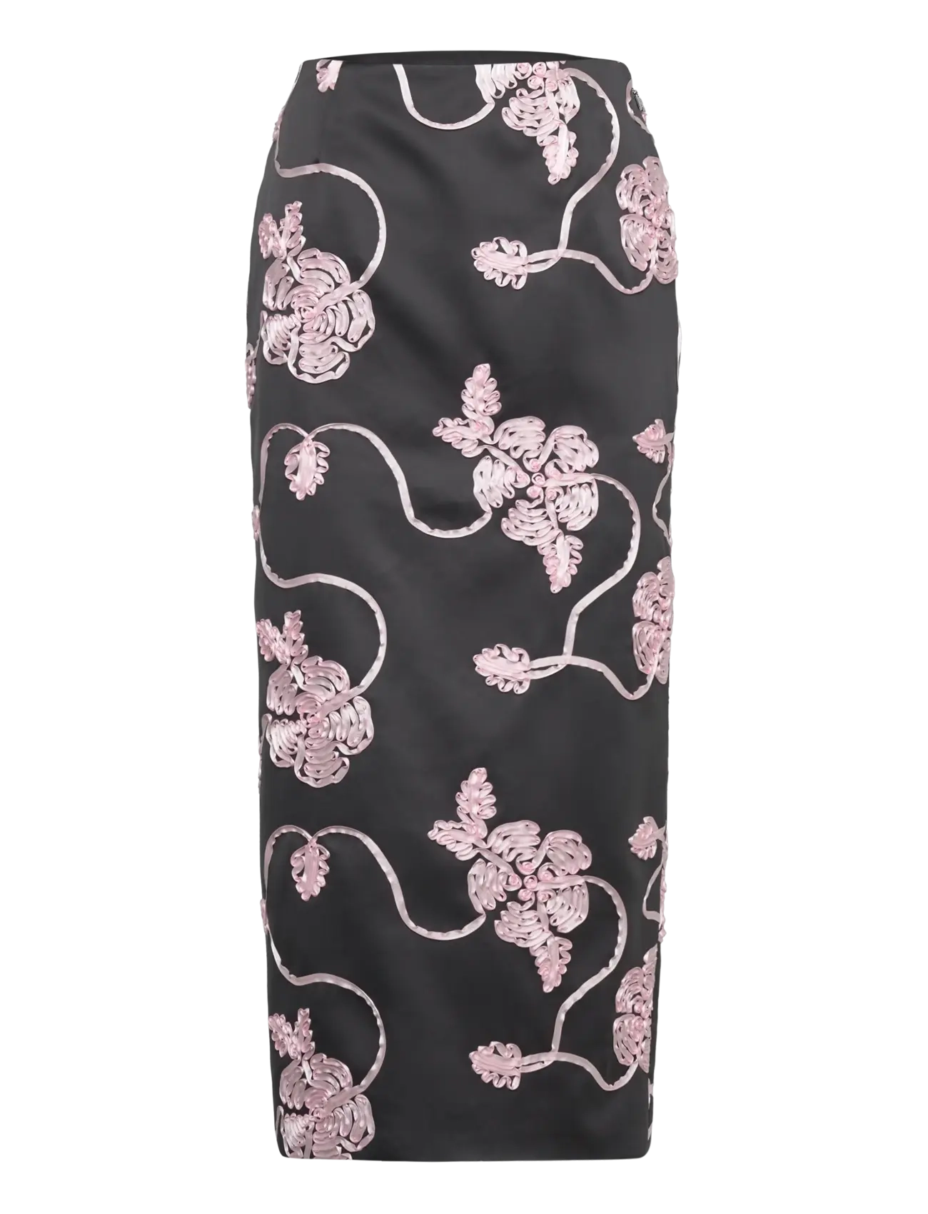 ROTATE Maxi Pencil Skirt - ROTATE Birger Christensen - GRAY PINSTRIPE COMB. / black