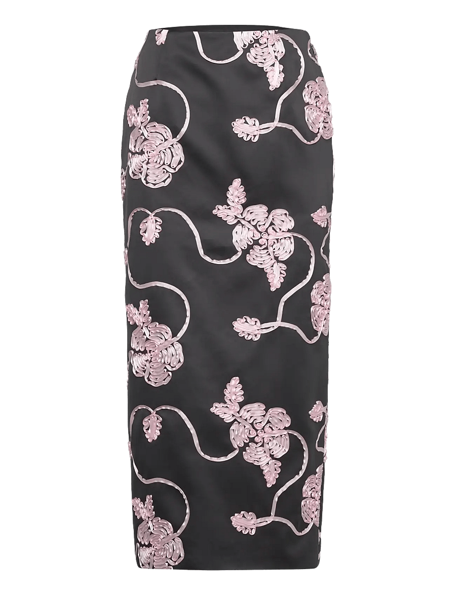 ROTATE - Maxi Pencil Skirt - jupes crayon - gray pinstripe comb. - 0