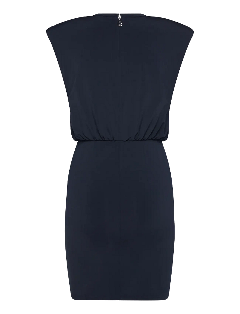 ROTATE - Slinky Ruched Mini Dress - Īsas kleitas - sky captain (dark blue) - 1