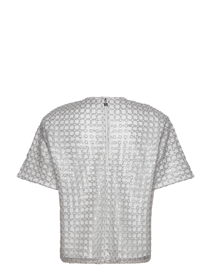 ROTATE - BEADED OVERSIZED TOP - doeskin (beige) - 1