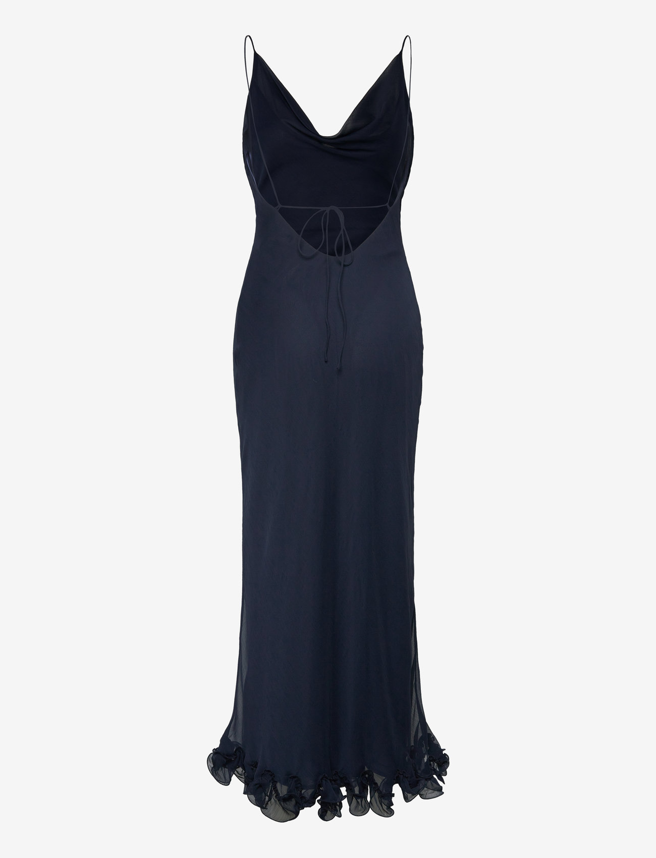 ROTATE - CHIFFON RUFFLE SLIP DRESS - sky captain (dark blue) - 1